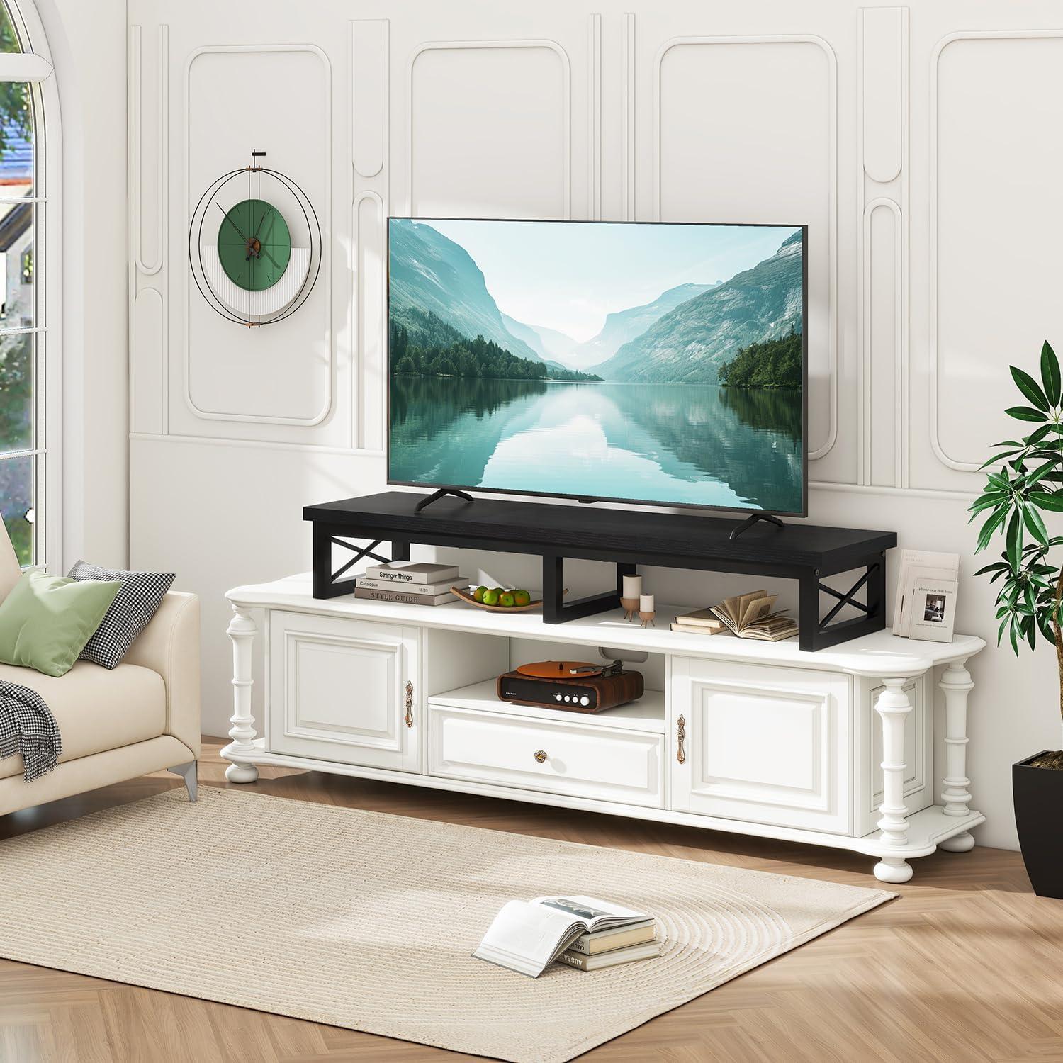 Soporte de TV IBUYKE Grande 32-60" con Almacenamiento Negro