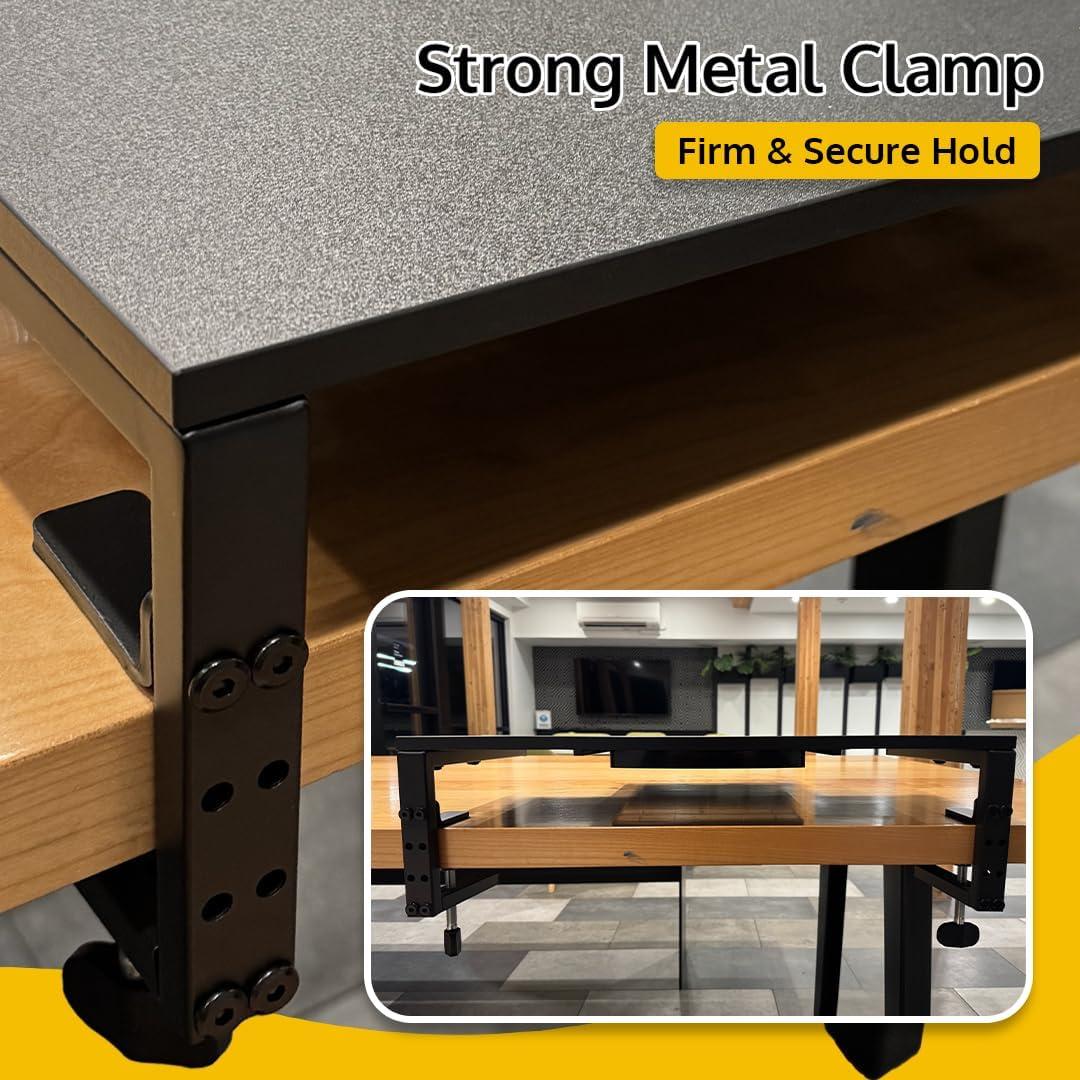 Soporte Elevador de Monitor Ergonómico ThriveHive con Cajón - Negro