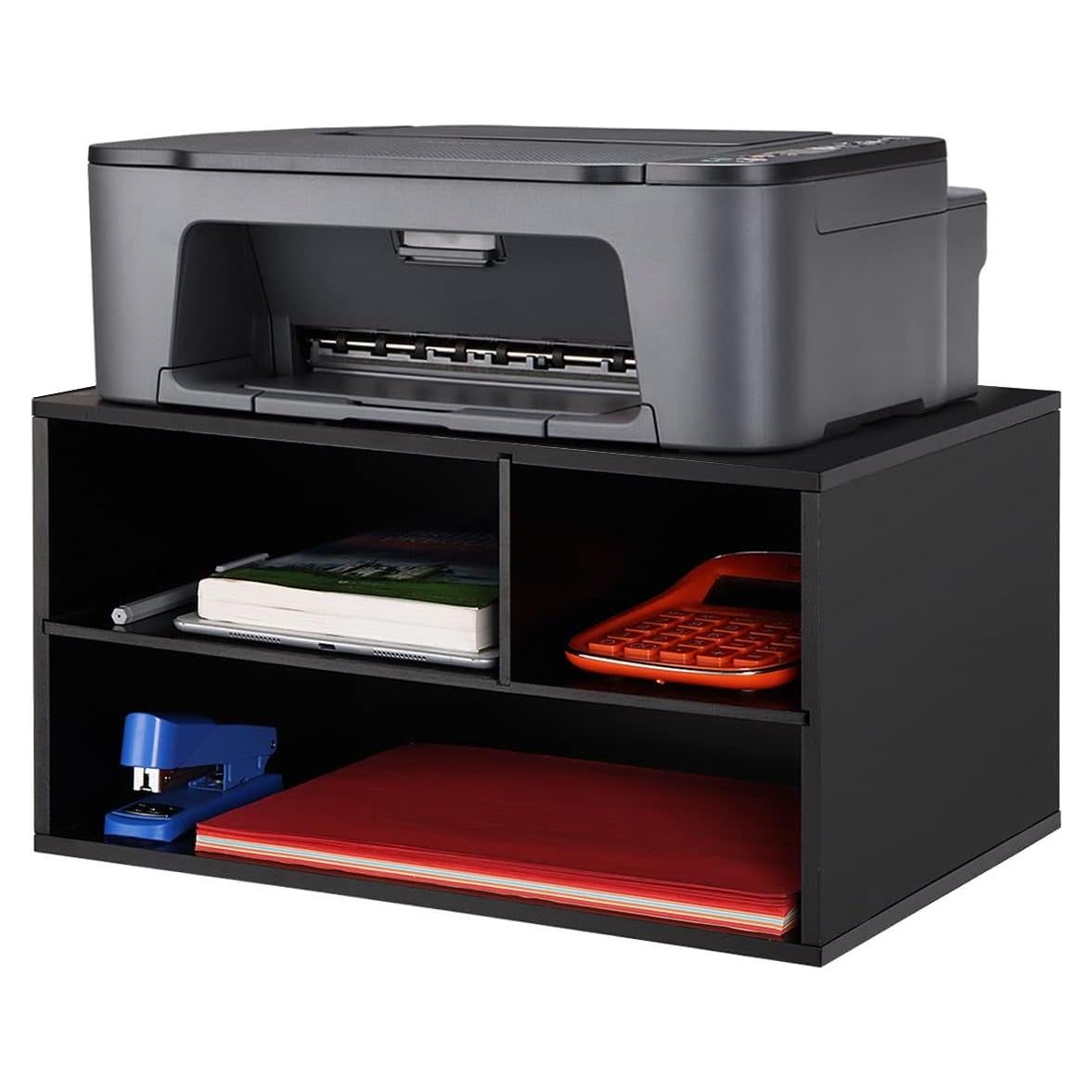 Soporte para Impresora EMERIT ST17C217 con Estante Negro