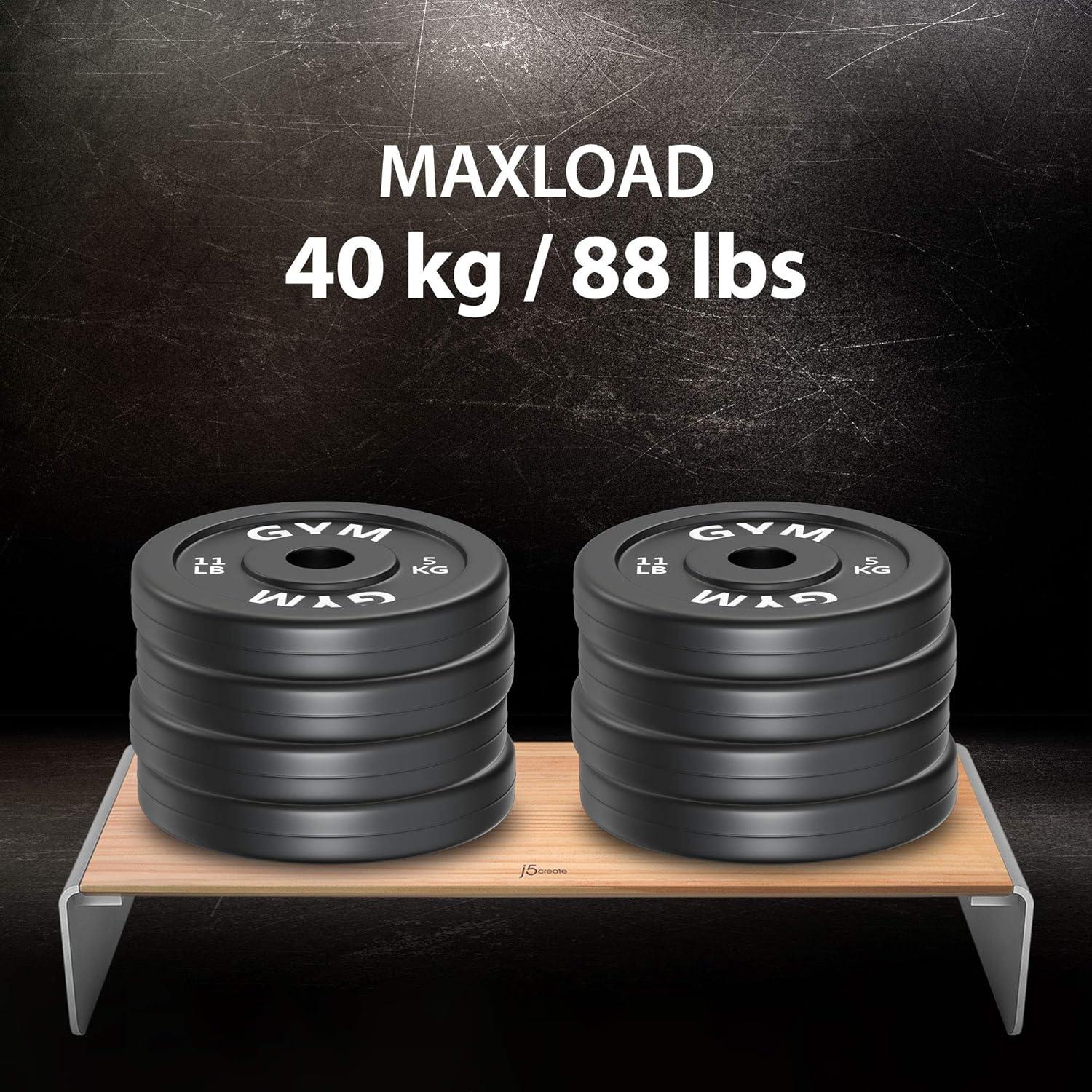 Soporte de Monitor de Madera j5create JCT425 con USB-C/HDMI