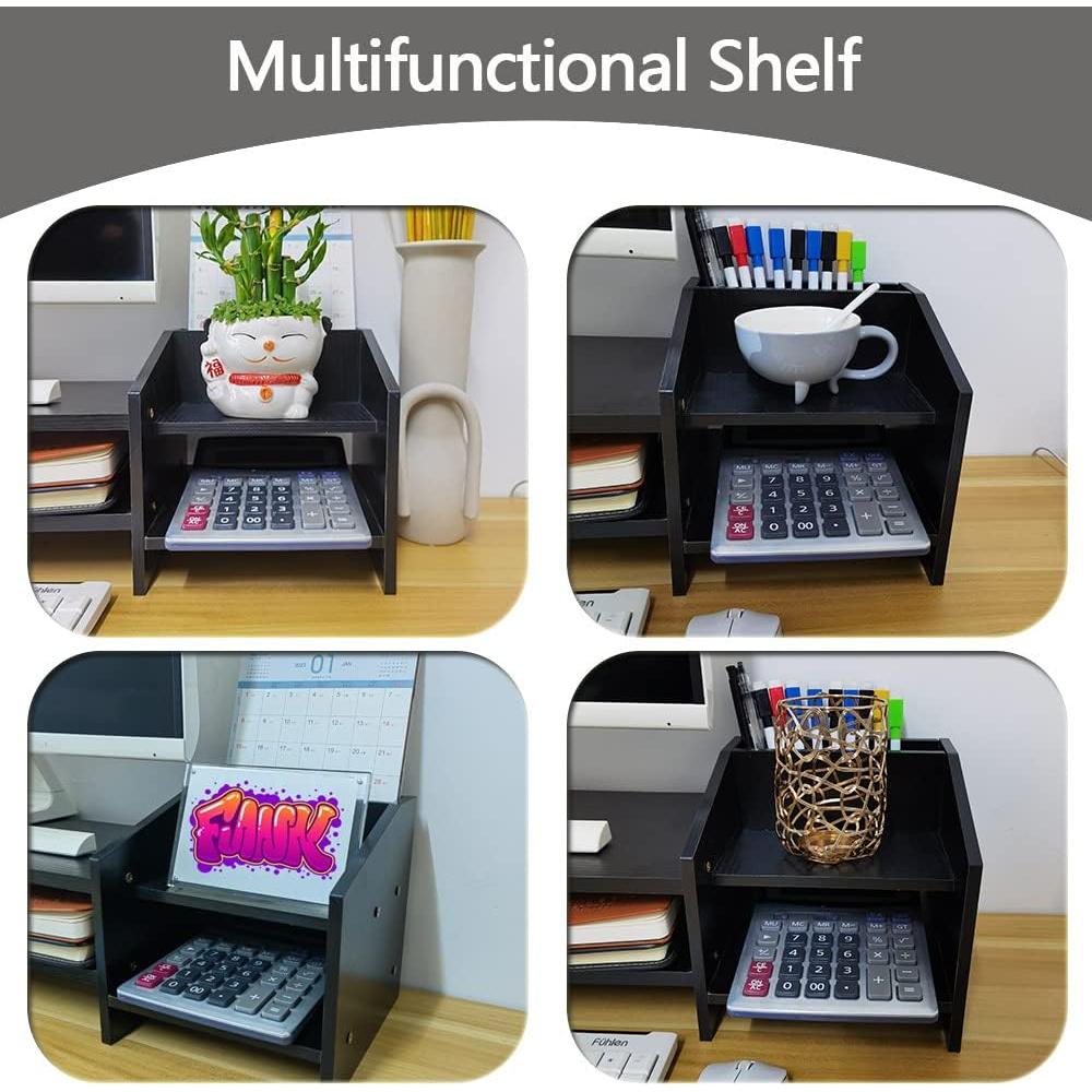 Soporte para Monitor de Madera KUAIYU 2 Niveles Ergonomico