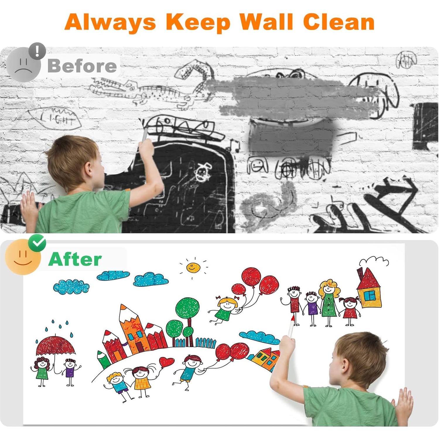 Pegatina de Pizarra Blanca Nortix 1.22x2.44m Autoadhesiva