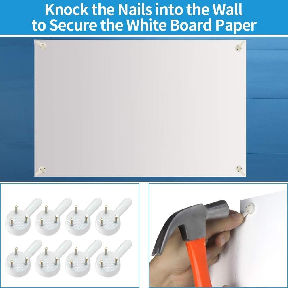 Papel de Pizarra Blanca Borrable AFMAT 1.83x1.22m con 6 Marcadores