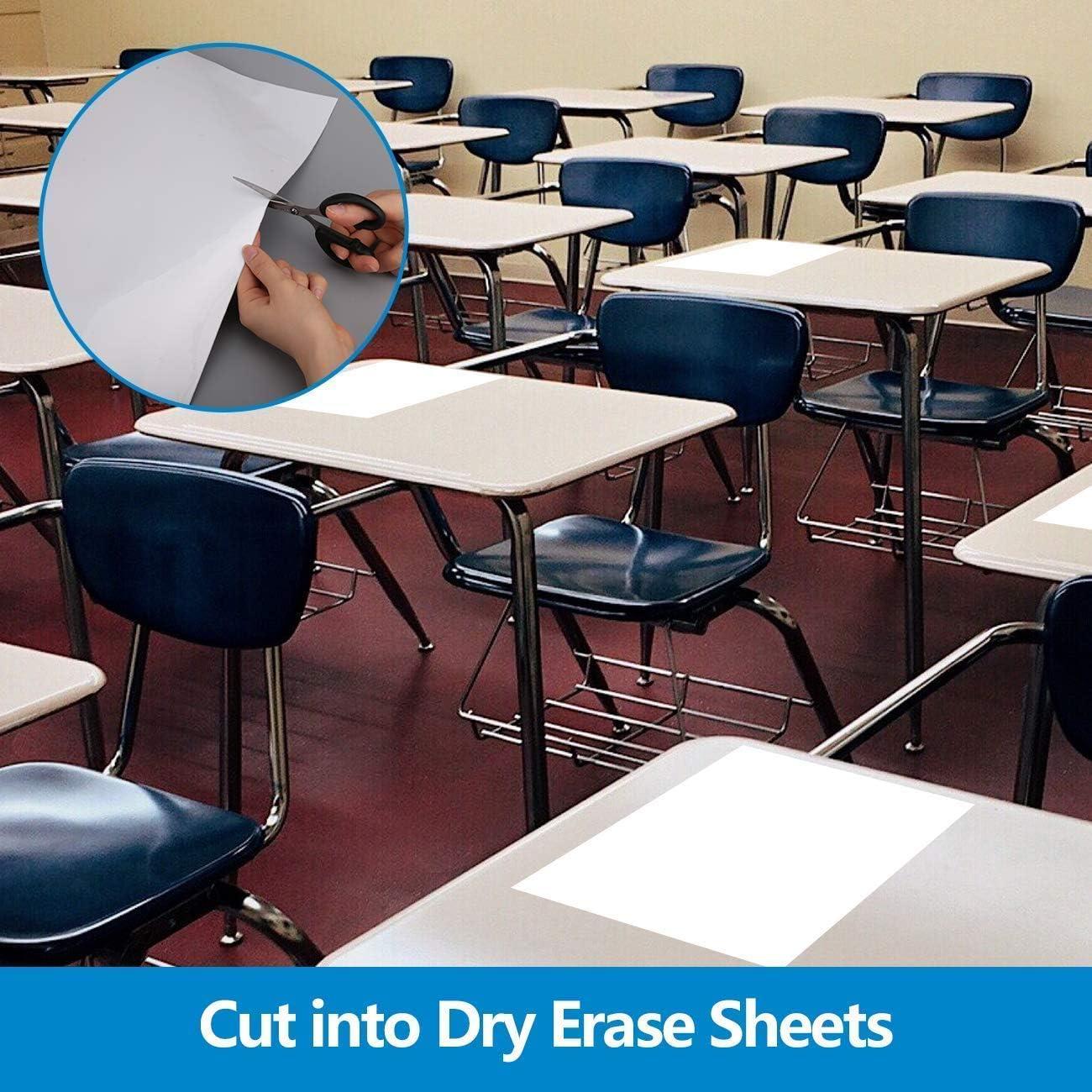 Sticker Pizarra Blanca AFMAT 2.44x1.22m con 9 Marcadores