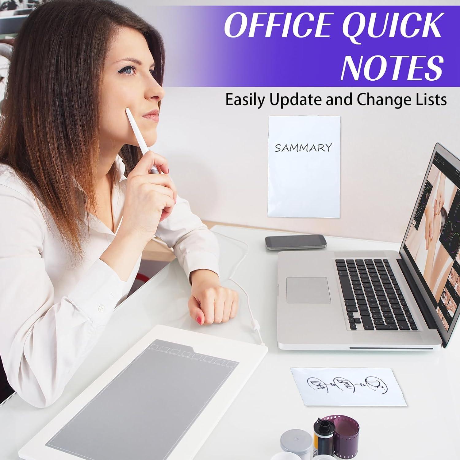 2 Hojas Etiquetas de Pizarra Borrable Qianyu 29.7x21 cm