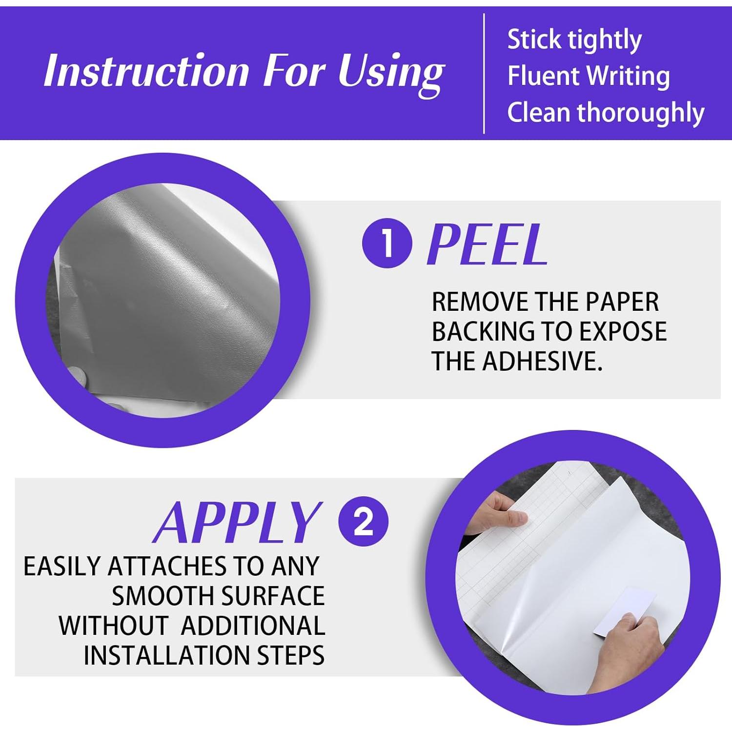 2 Hojas Etiquetas de Pizarra Borrable Qianyu 29.7x21 cm