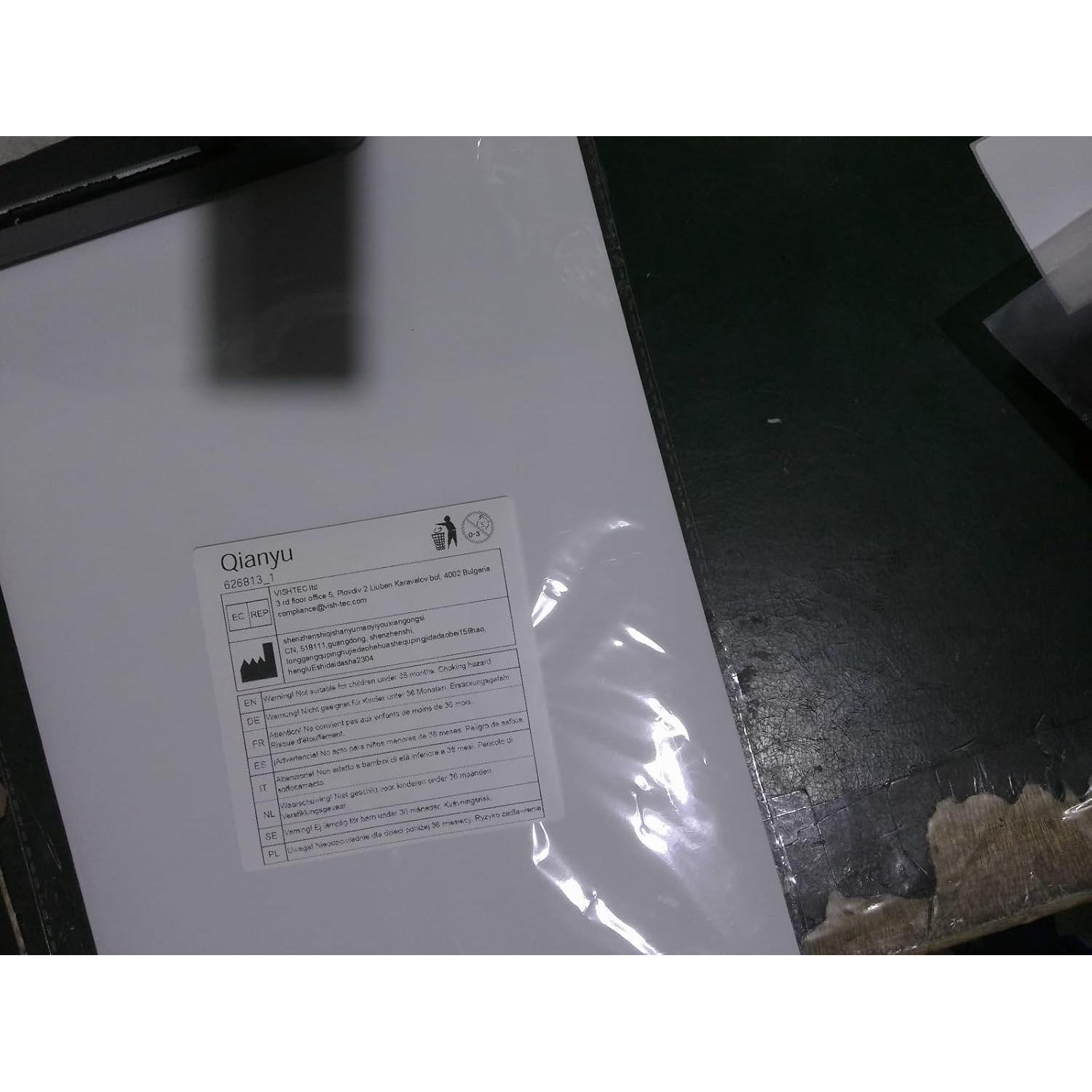 2 Hojas Etiquetas de Pizarra Borrable Qianyu 29.7x21 cm