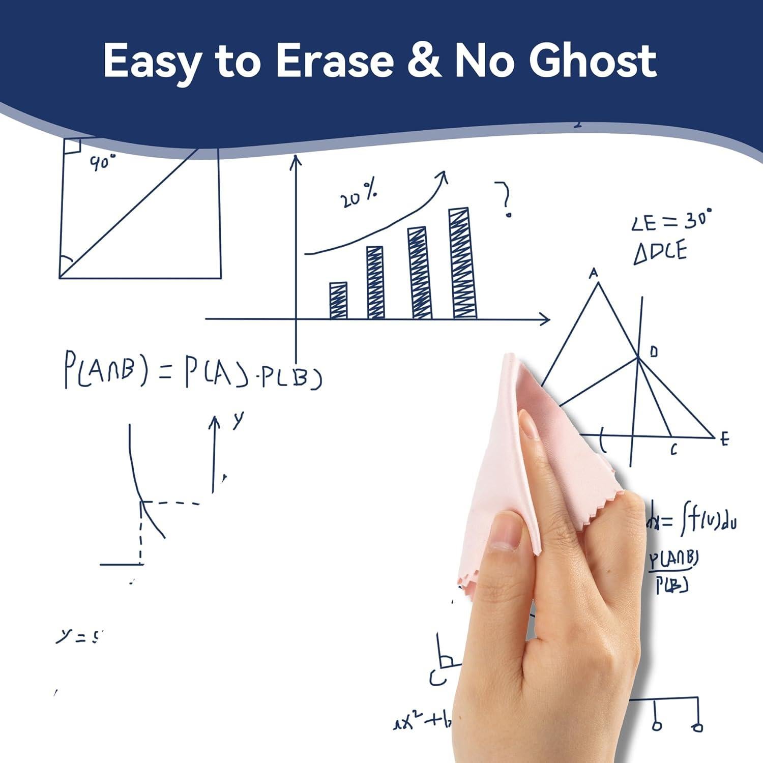 Pegatina de Pizarra Borrable Vusign 200x44 cm con 3 Marcadores