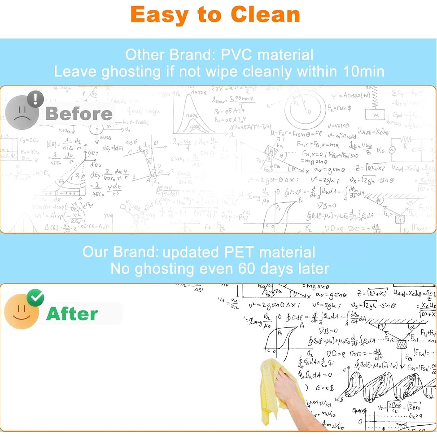 Papel Tapiz de Pizarra Blanca Nortix 0.44x3.35m Autoadhesivo