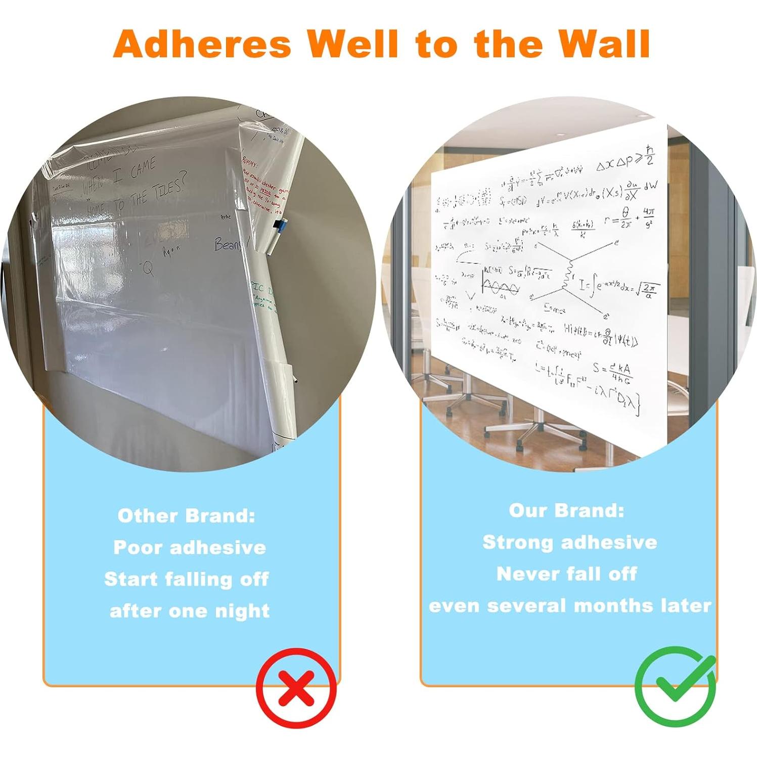 Papel Tapiz de Pizarra Blanca Nortix 0.44x3.35m Autoadhesivo