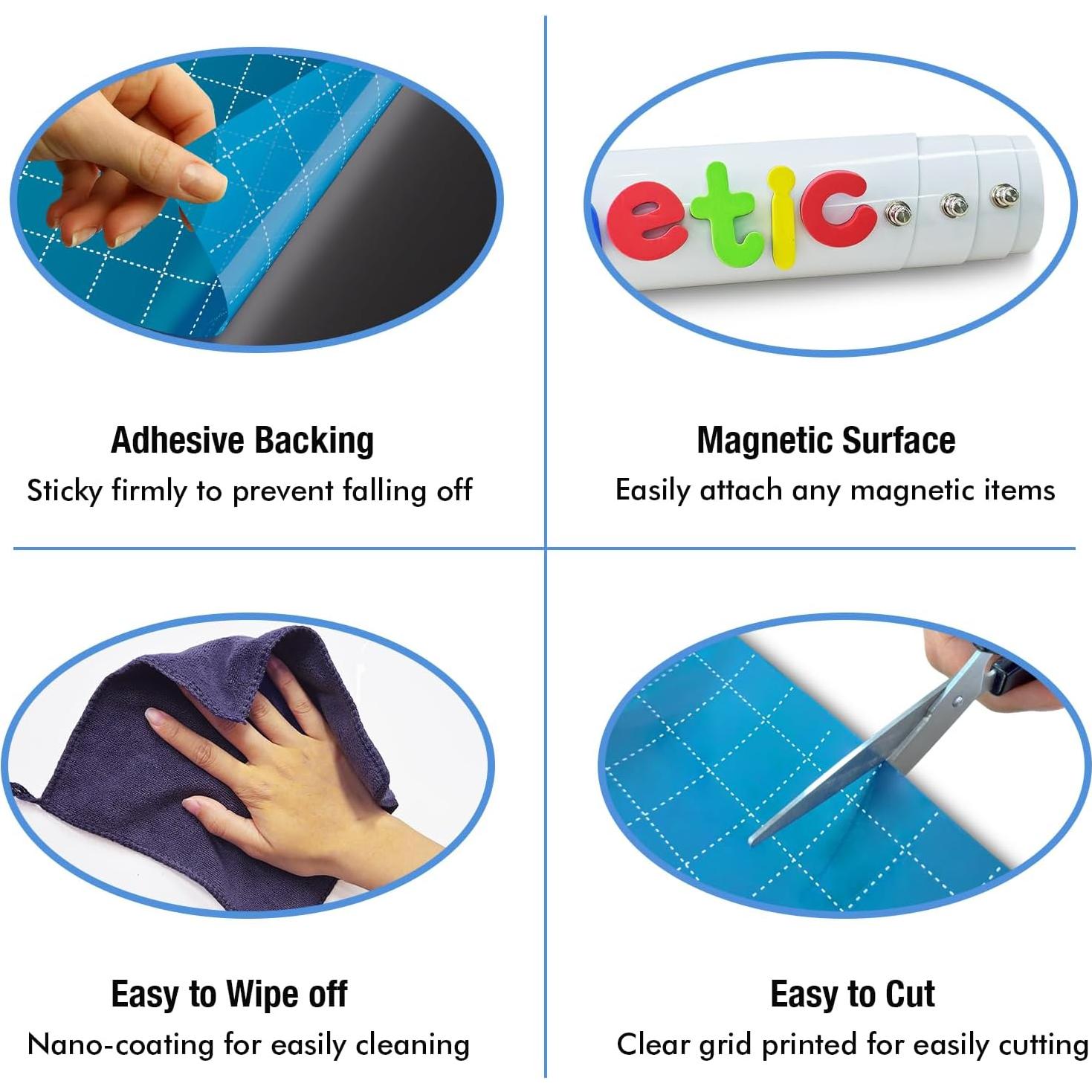 Papel Contacto Magnético HOMiDEK 30.48x45.72 cm Borrable