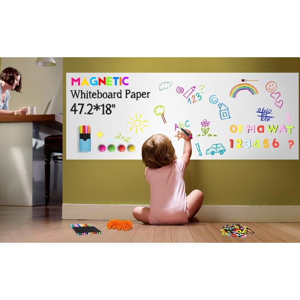 Papel Contacto Pizarra Blanca Magnética Ykall 120x45.7cm