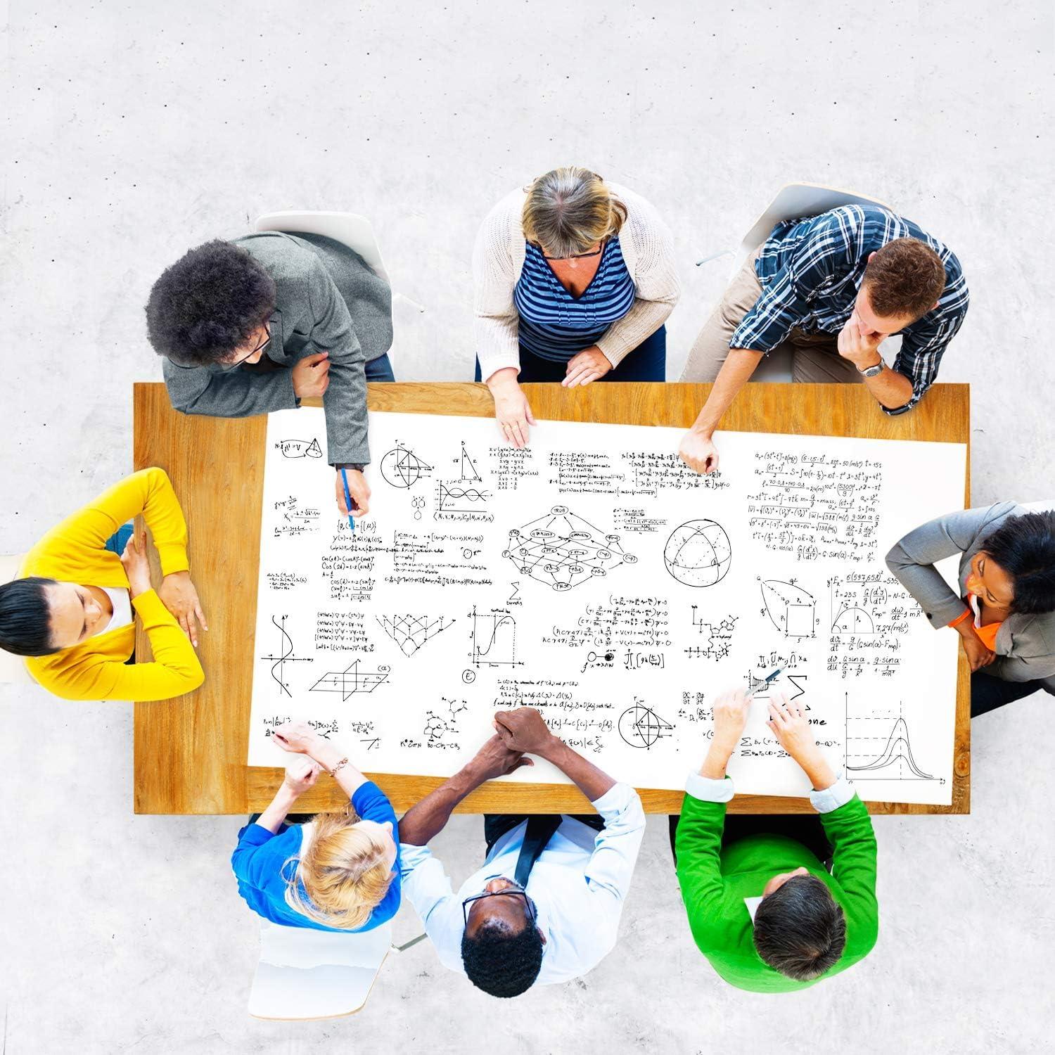 Calcomanía de Pizarra Blanca Embellish 45 x 200 cm con 4 Marcadores