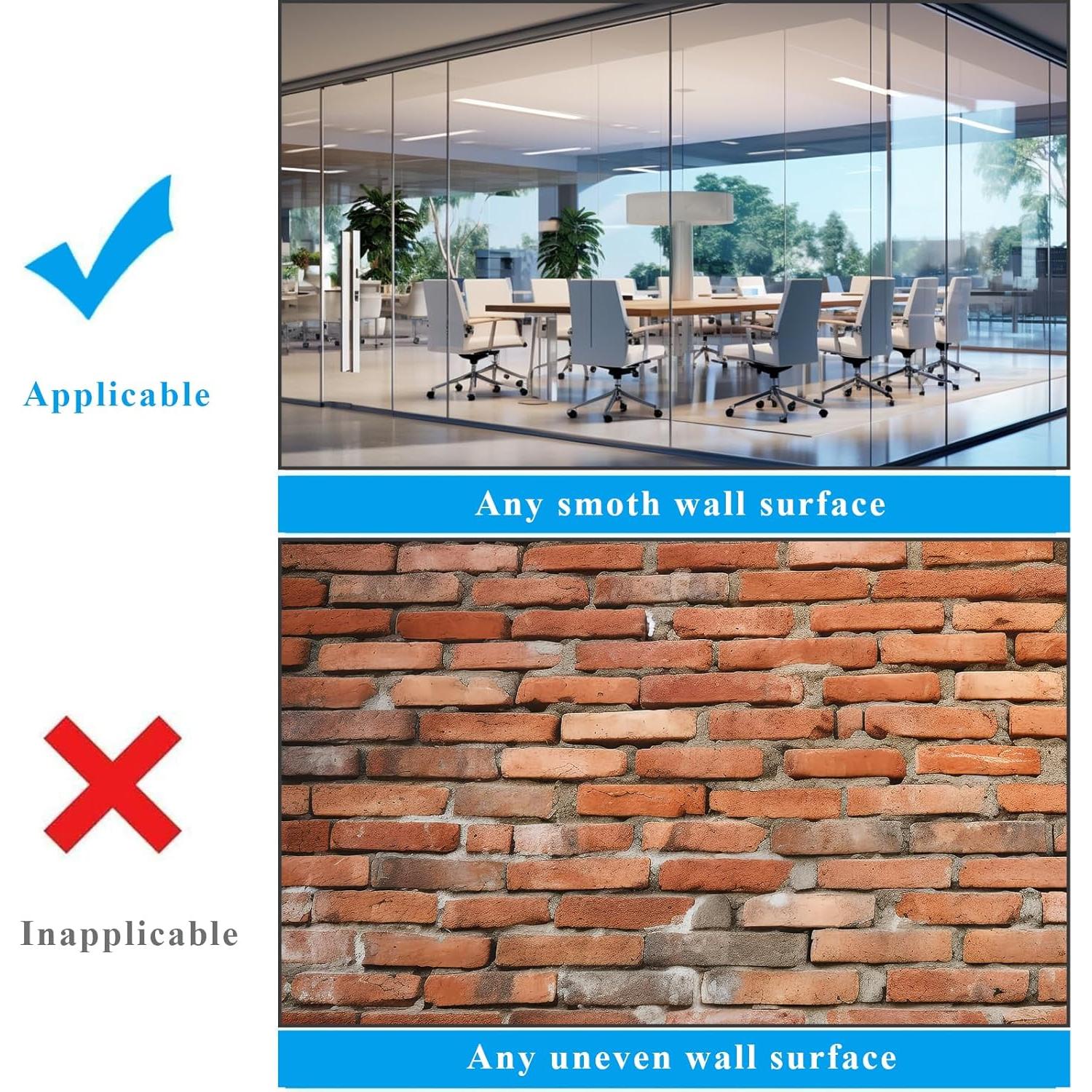 Pegatina de Pizarra Blanca Adhesiva Qiytecno 40.6x61 cm