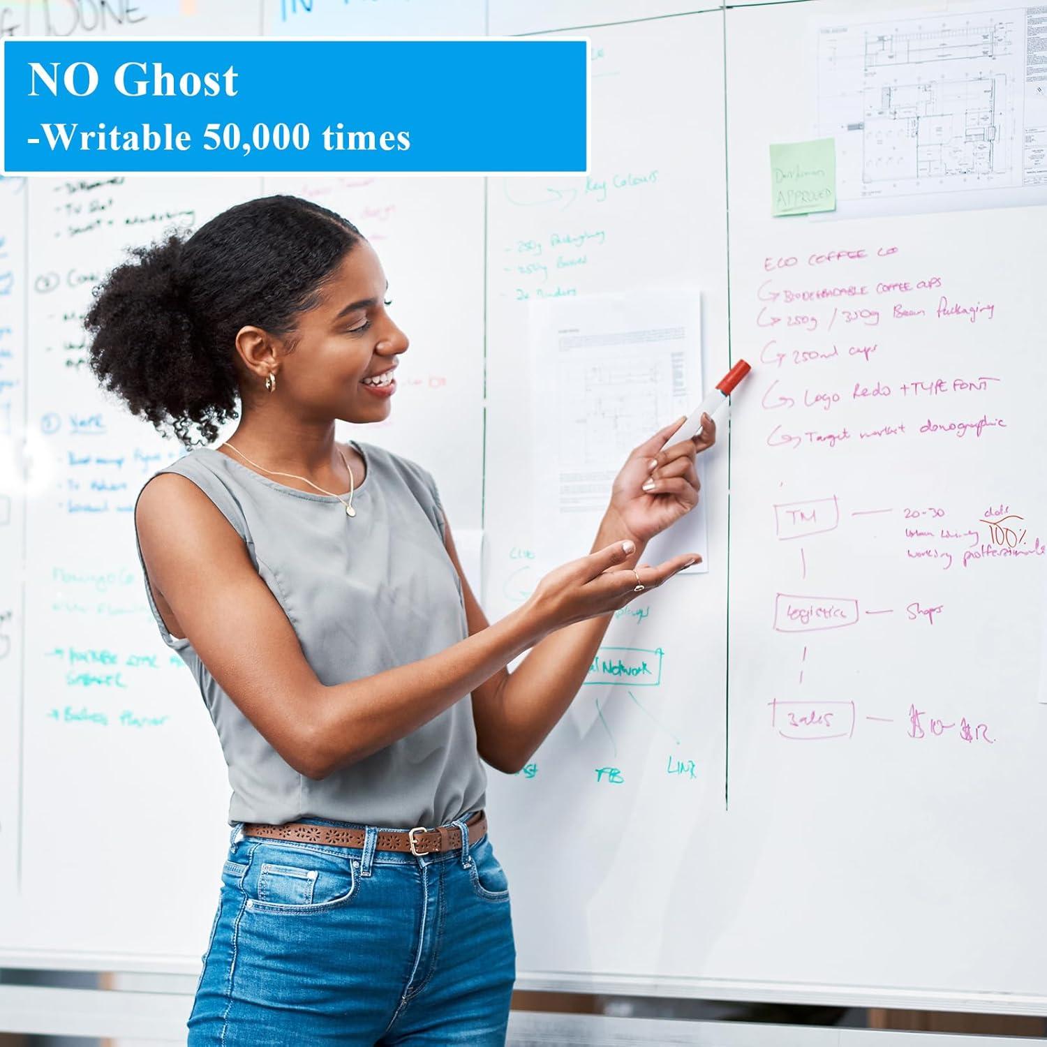 Pegatina de Pizarra Blanca Adhesiva Qiytecno 40.6x61 cm