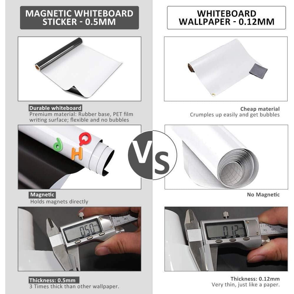 Pegatina de Pizarra Blanca Magnética ZHIDIAN 91.44x60.96 cm