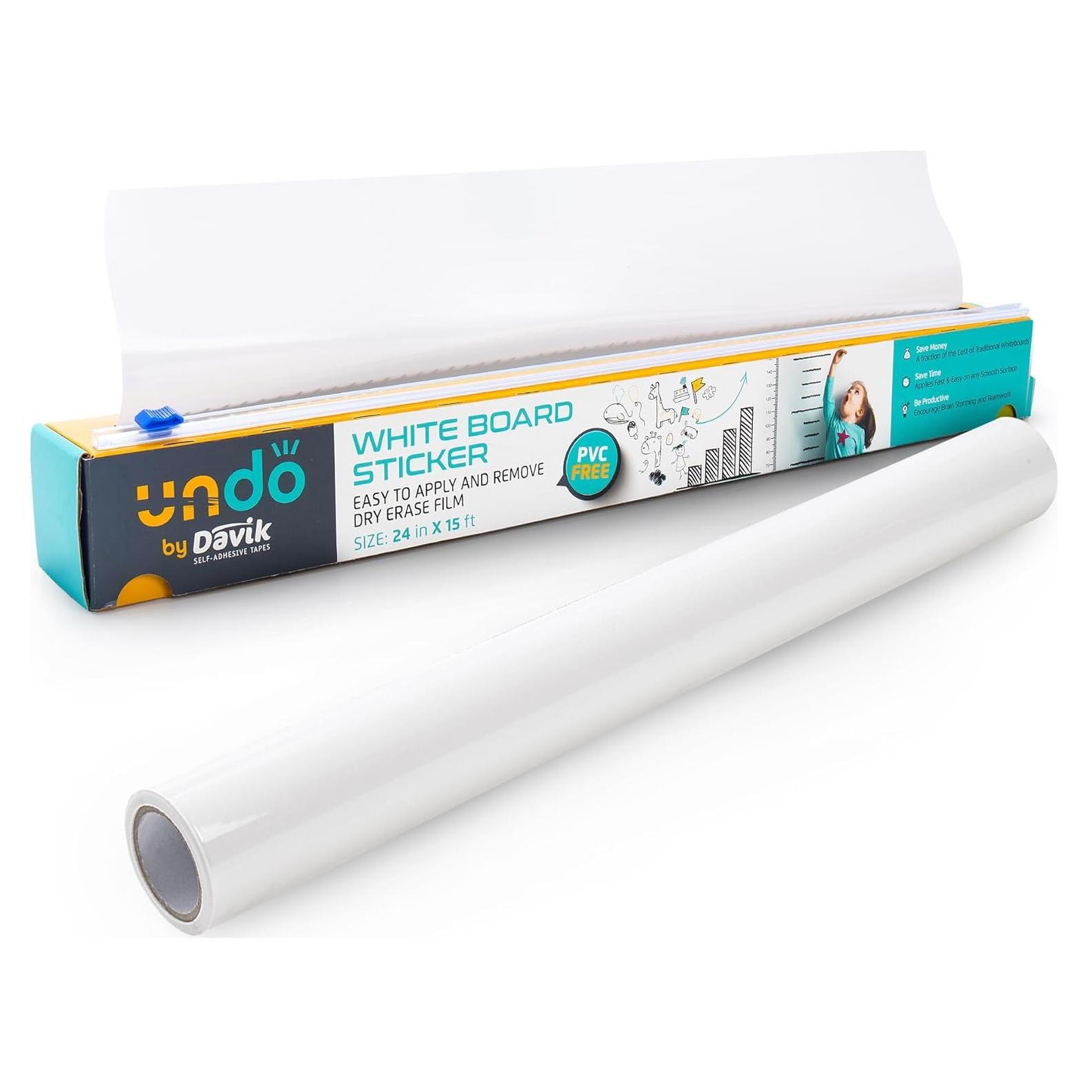 Davik Etiqueta de Pizarra Borrable 61x365 cm para Decoración