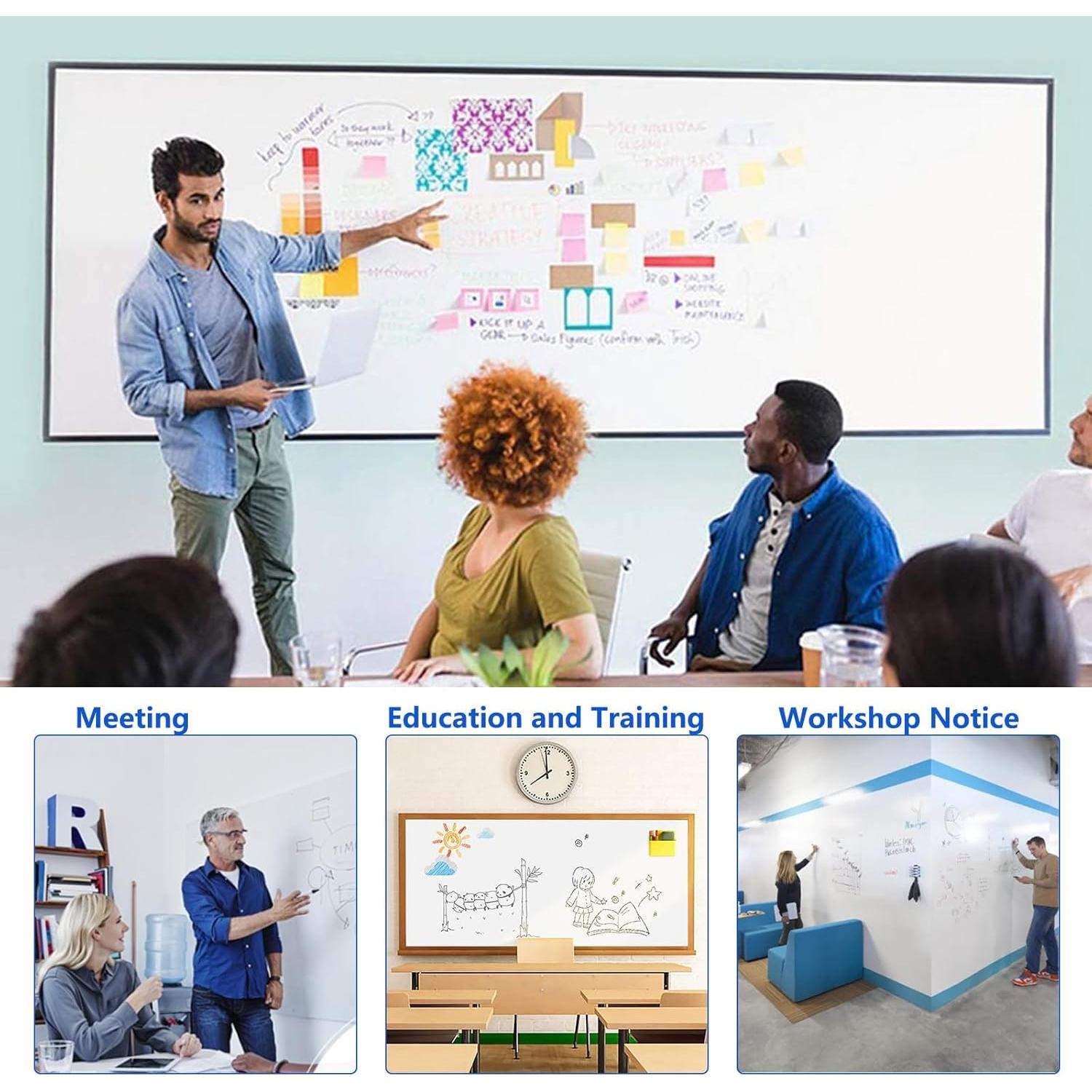 Papel de Pizarra Blanca Magnética Autoadhesiva JUMUBOARD 76.2x38.1cm