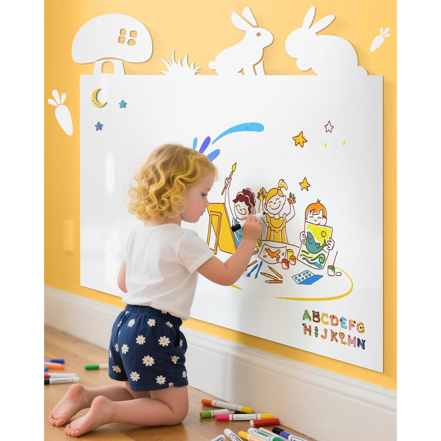 Pizarra Blanca Magnética Autoadhesiva MaxGear 91.44x60.96cm