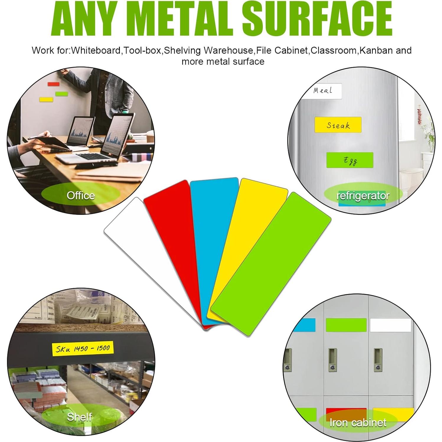 Etiquetas Magnéticas Borrables STTMGN 60 Piezas Multicolor