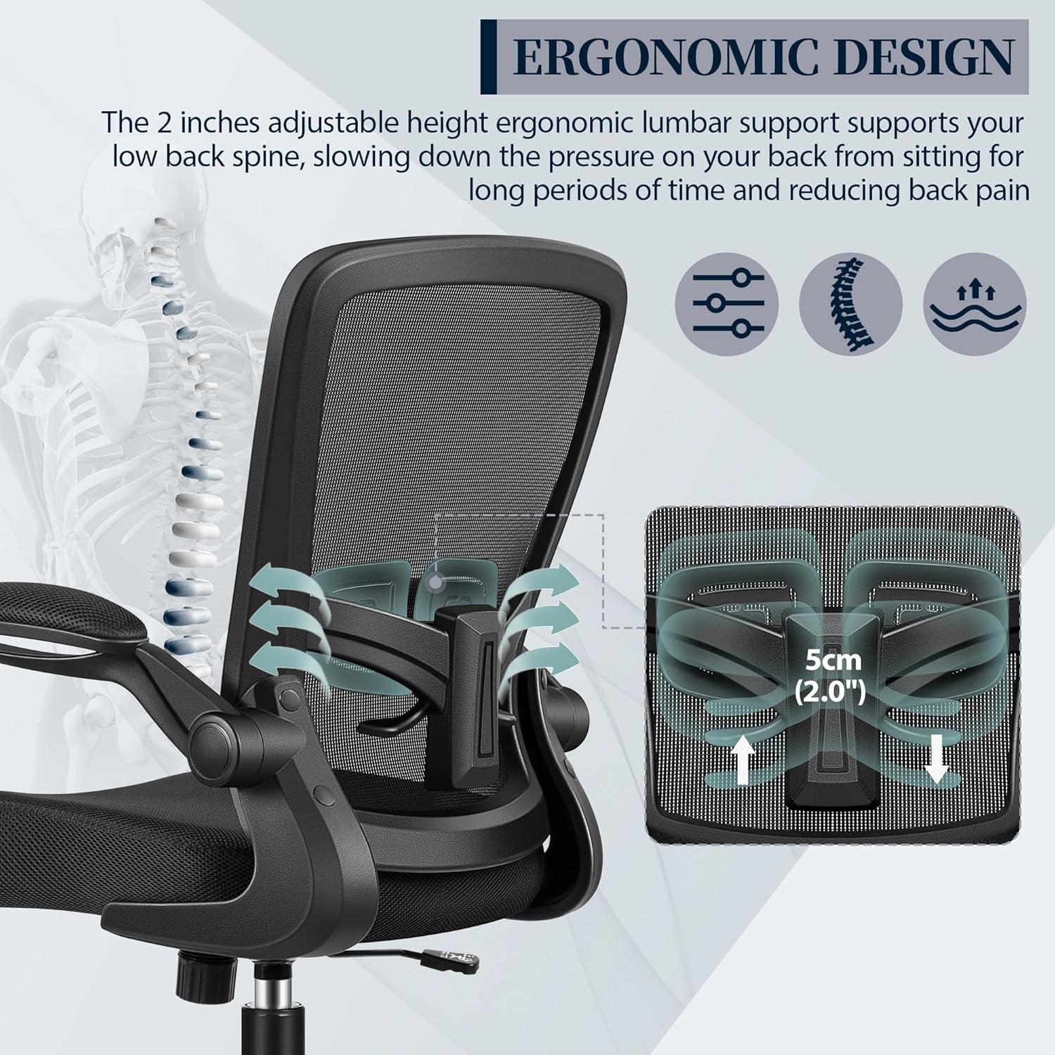 Silla de Oficina Ergonómica FelixKing FK918 con Soporte Lumbar