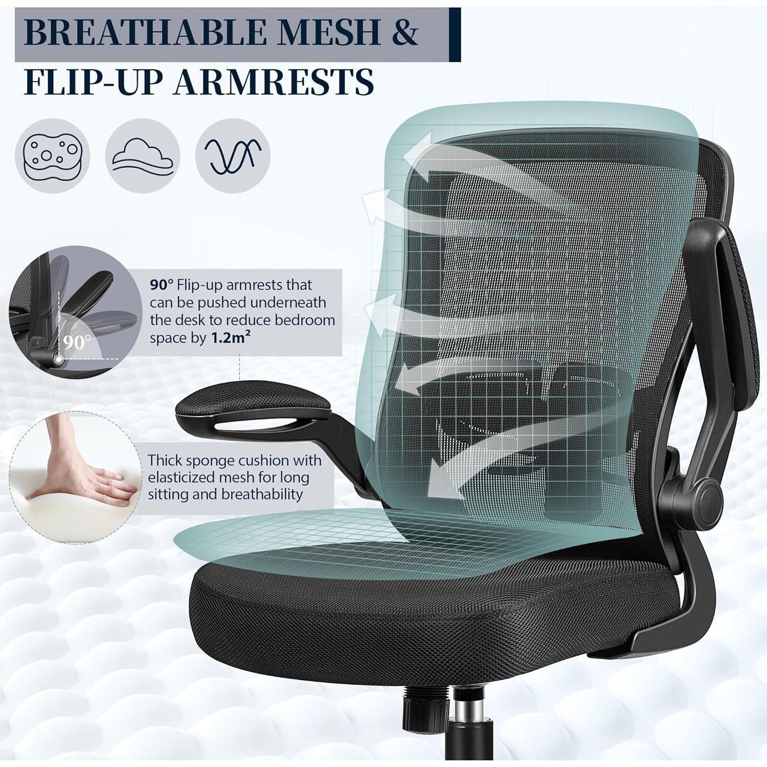 Silla de Oficina Ergonómica FelixKing FK918 con Soporte Lumbar