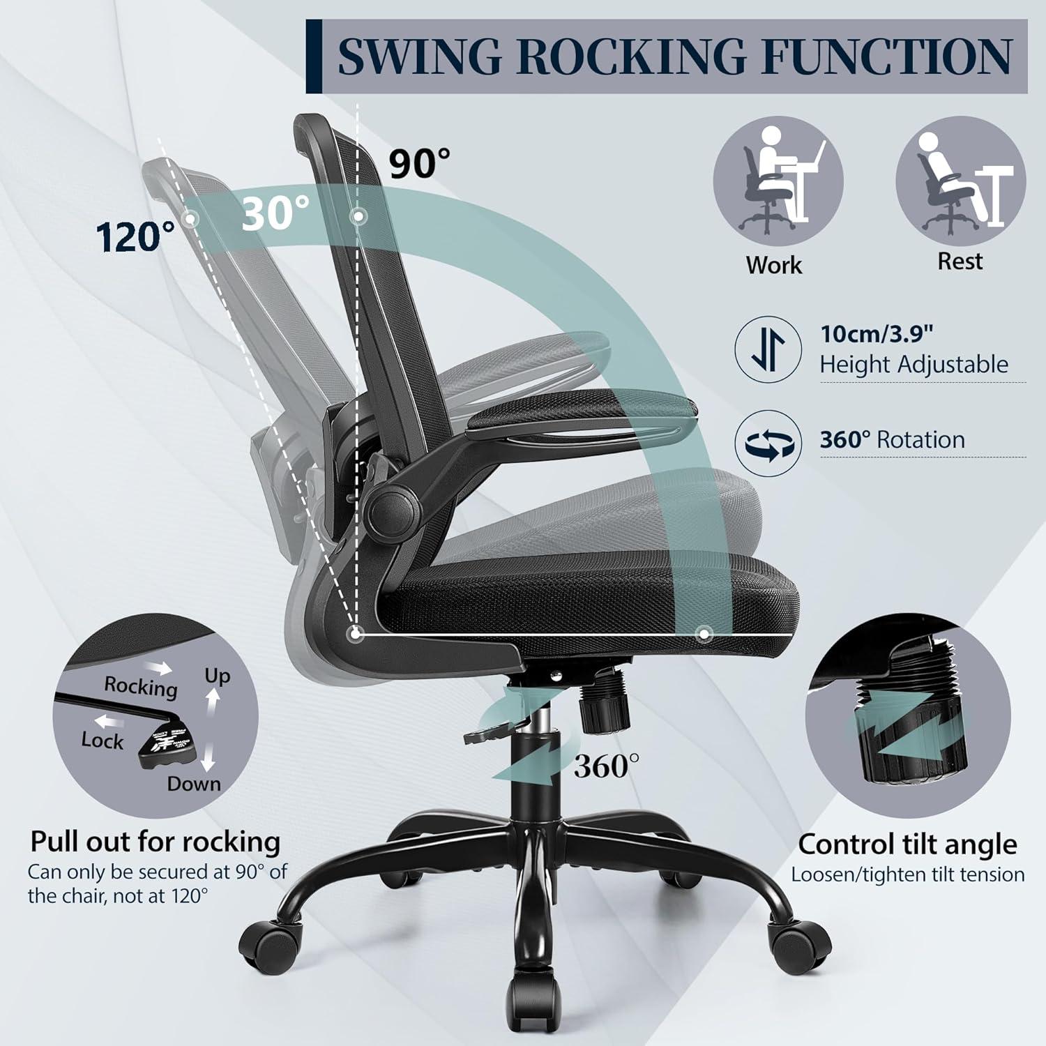 Silla de Oficina Ergonómica FelixKing FK918 con Soporte Lumbar