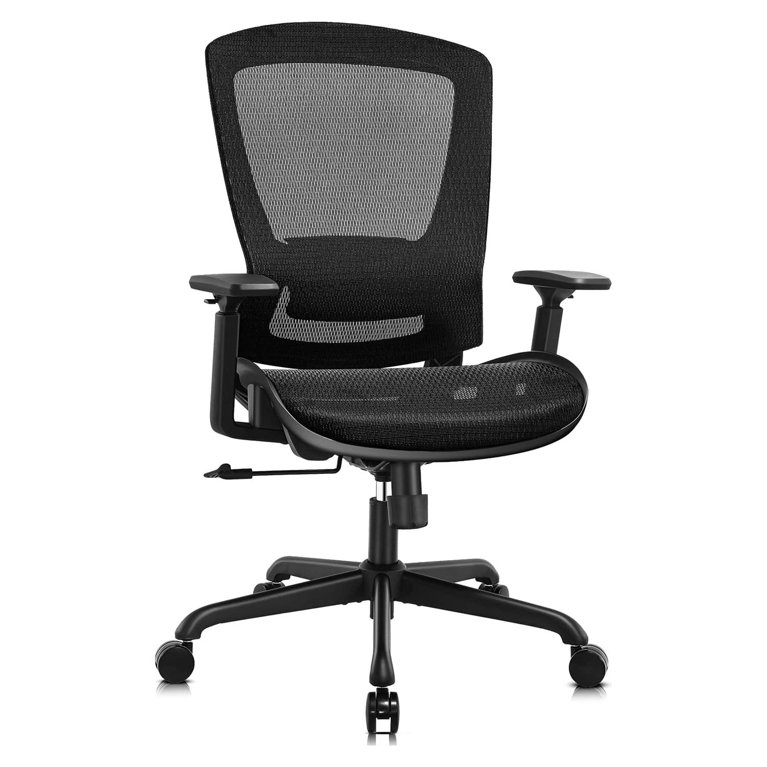 Silla de Oficina Ergonómica ELABEST 1096M con Soporte Lumbar
