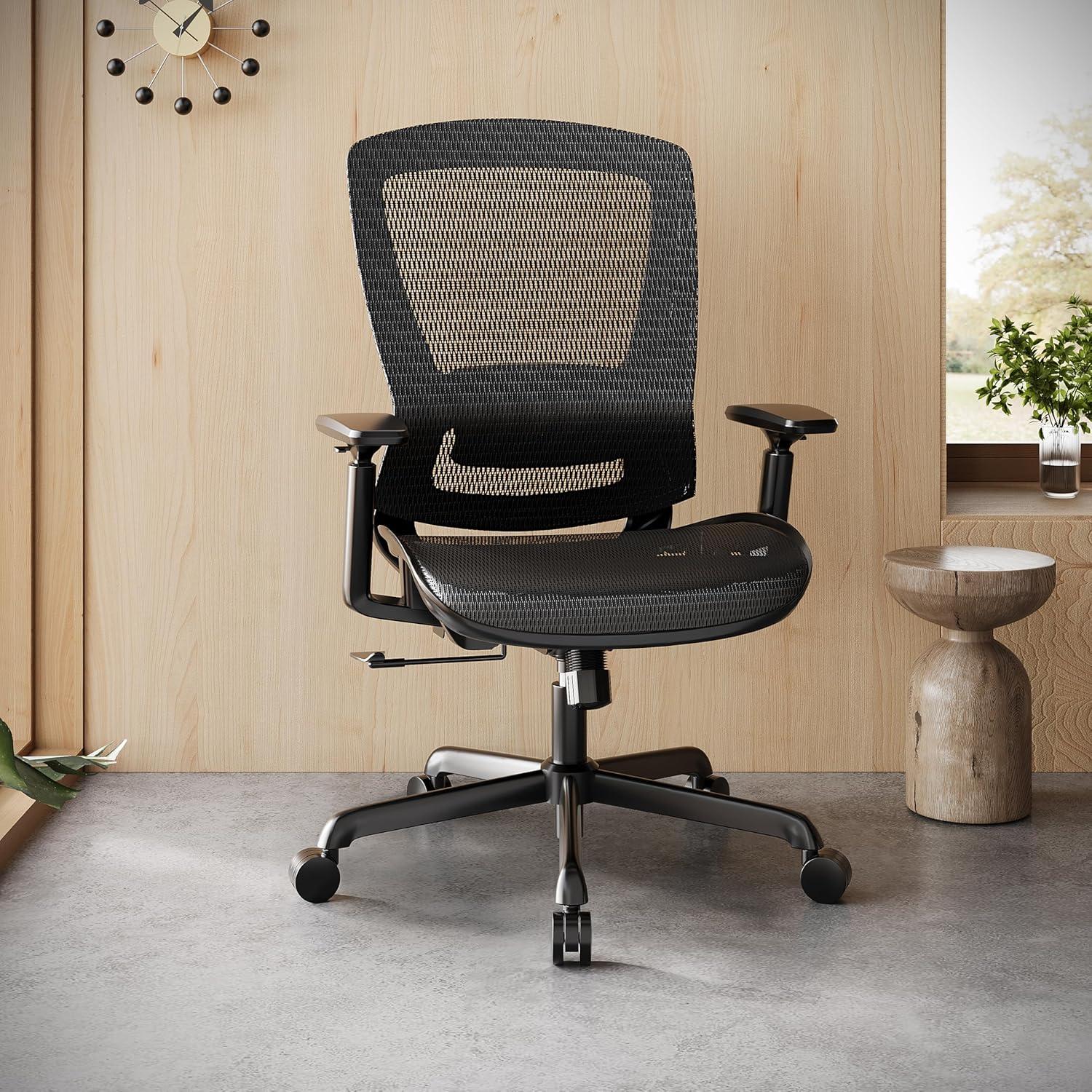 Silla de Oficina Ergonómica ELABEST 1096M con Soporte Lumbar