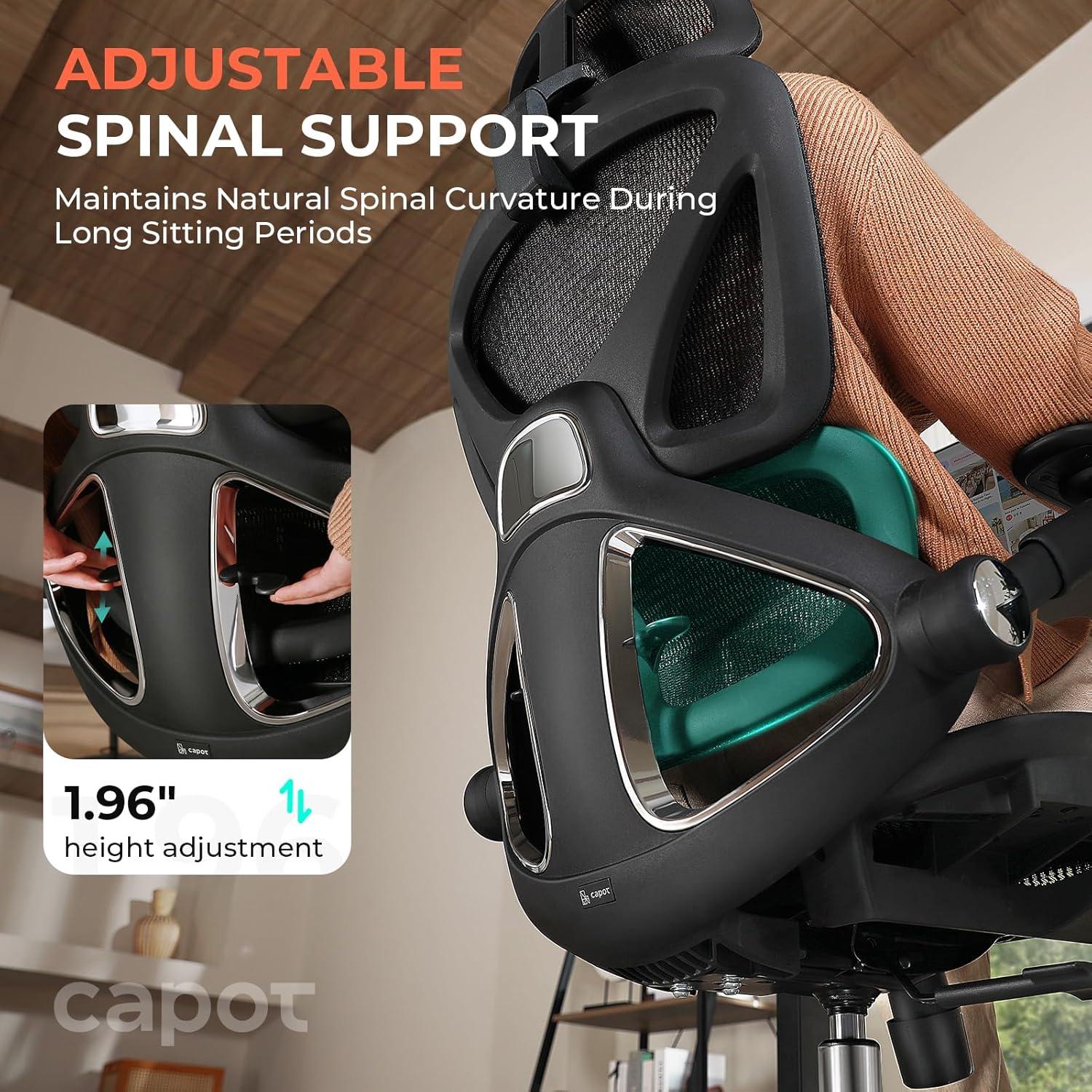 Silla de Oficina Ergonómica CAPOT con Respaldo Alto y Ajustable