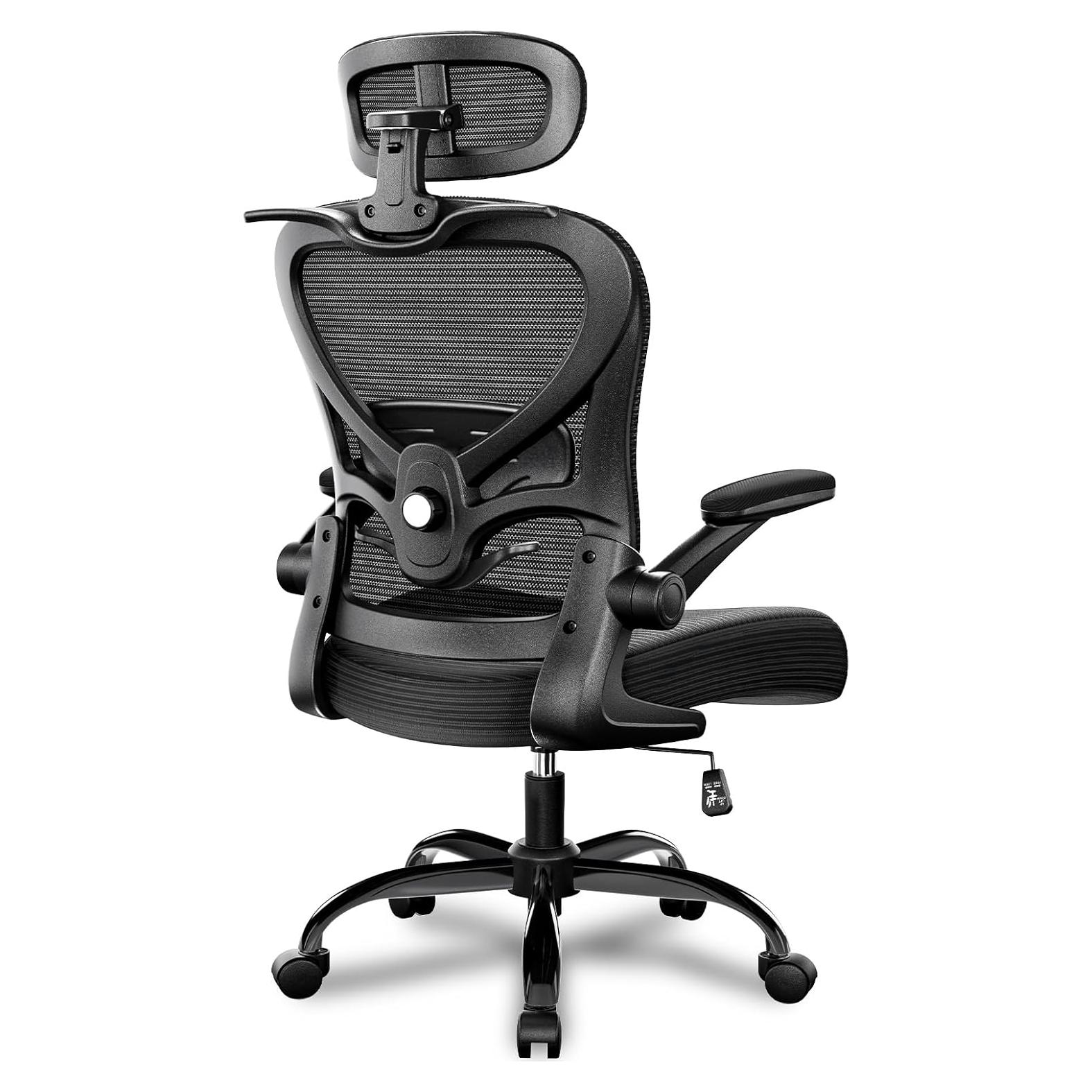 Silla de Oficina Ergonómica Freepub W603-T HM Negra con Soporte Lumbar