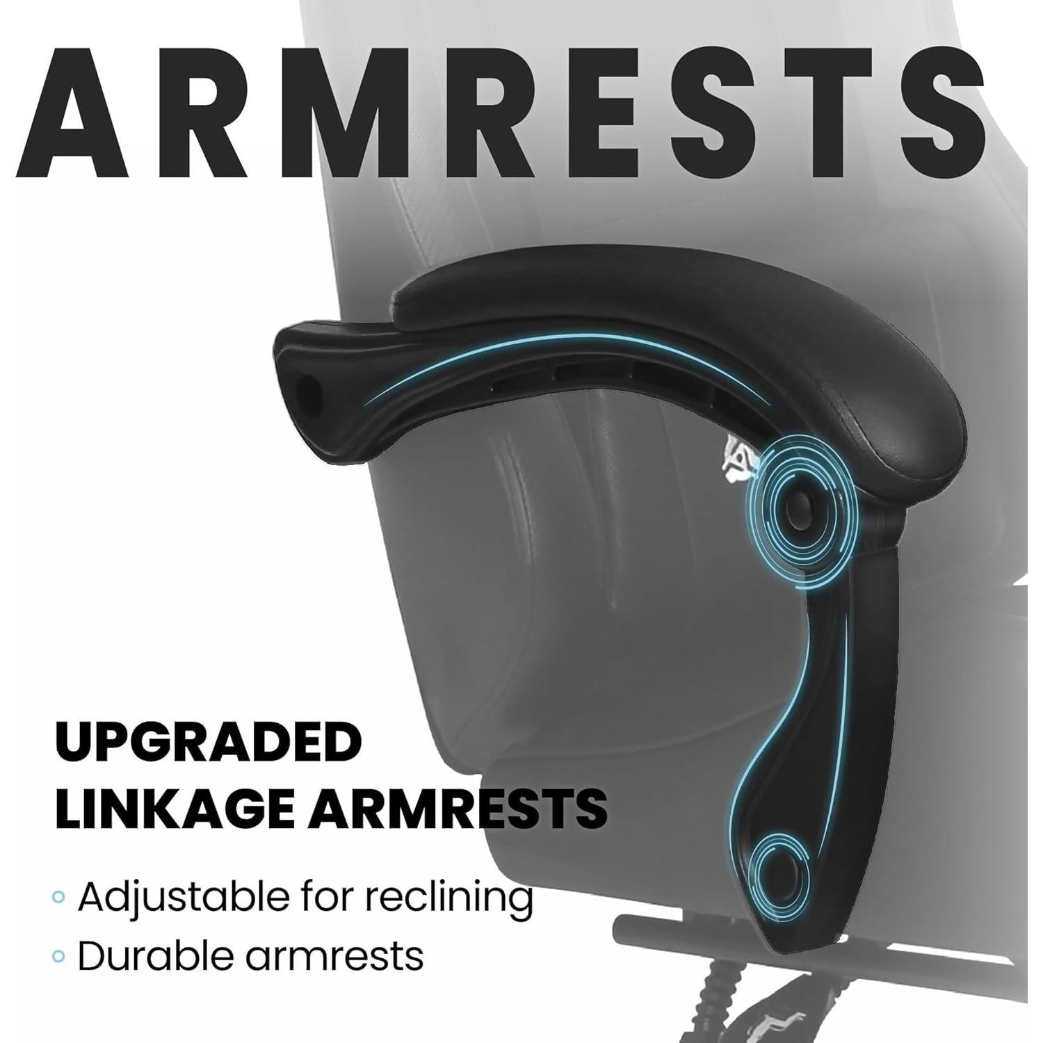 Silla de Juego N-GEN Ergonomica con Reposapiés y Soporte Lumbar