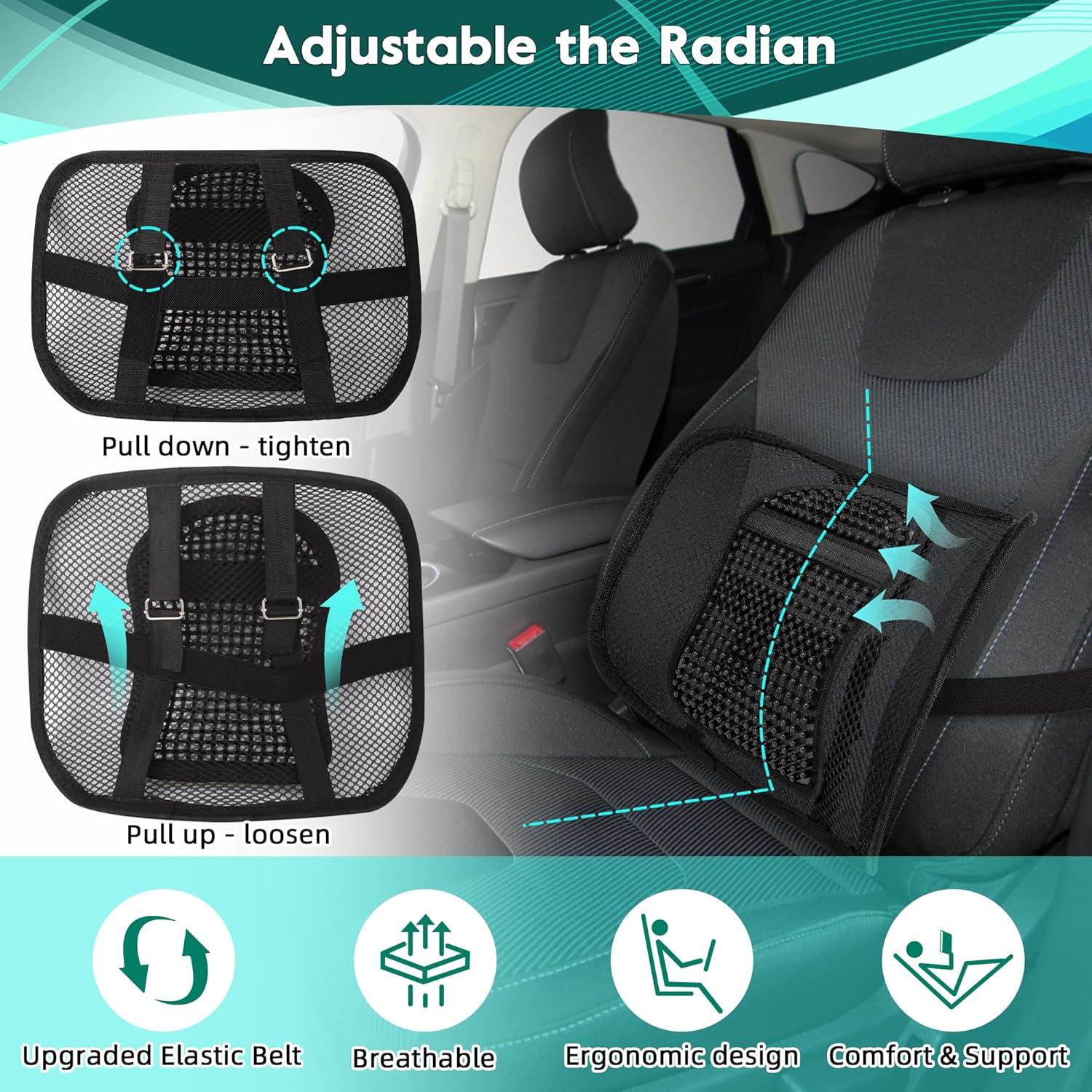 Soporte Lumbar de Malla Samyoung Ajustable para Espalda 39.9x30.5cm