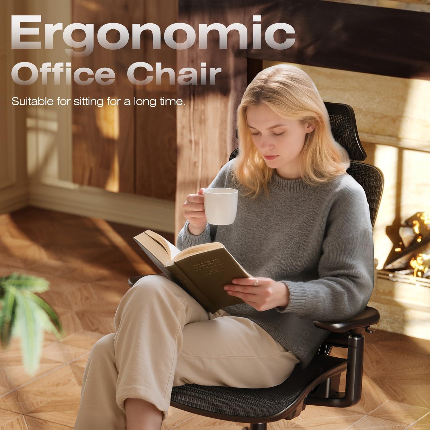 Silla de Oficina Ergonómica ELABEST T11 con Soporte Lumbar