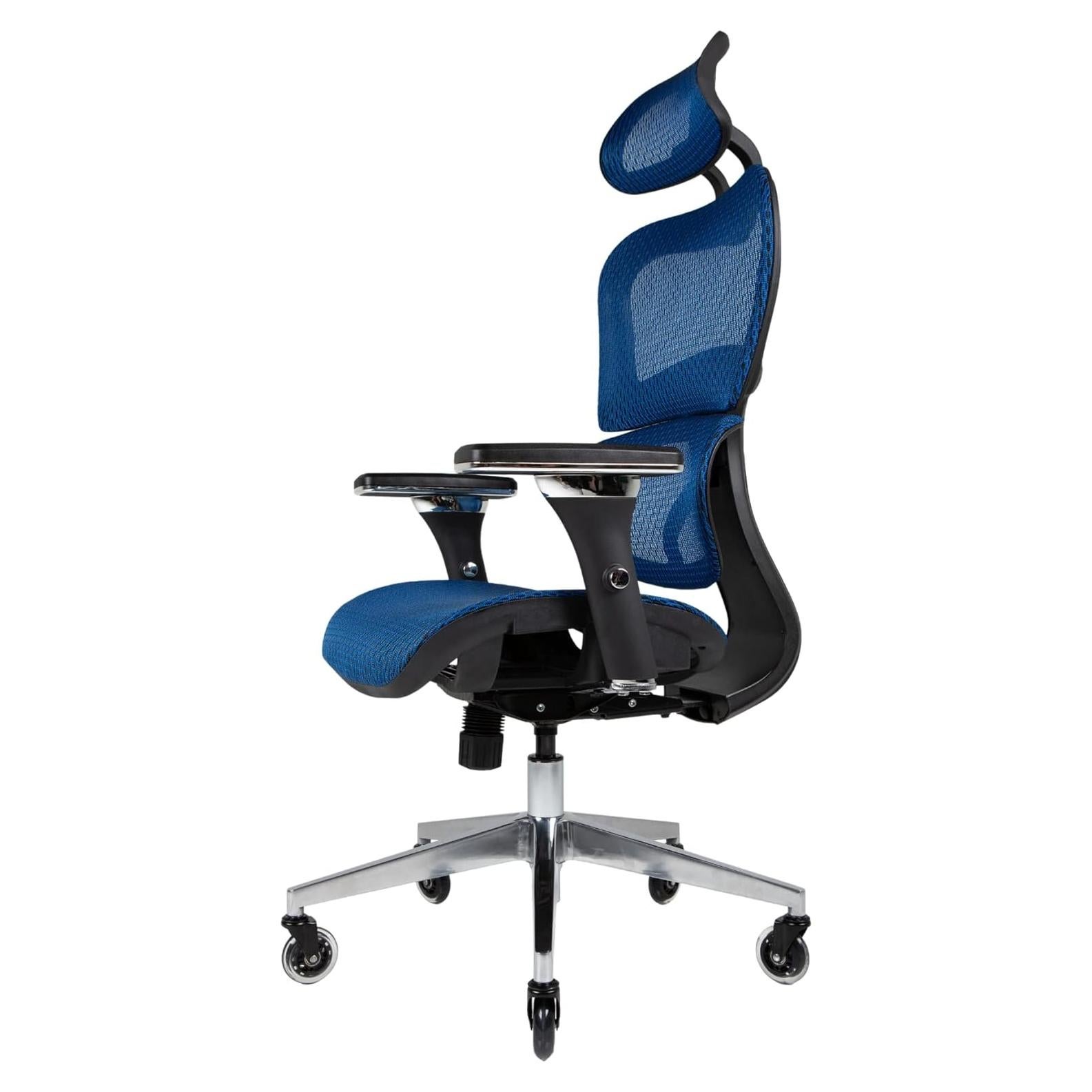 Silla de Oficina Ergonómica Nouhaus Ergo3D Azul con Soporte Lumbar
