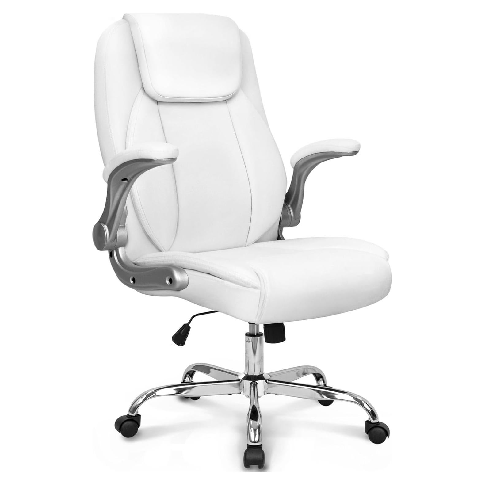 Silla Ejecutiva Ergonómica Alta SILLANEO Blanca con Soporte Lumbar