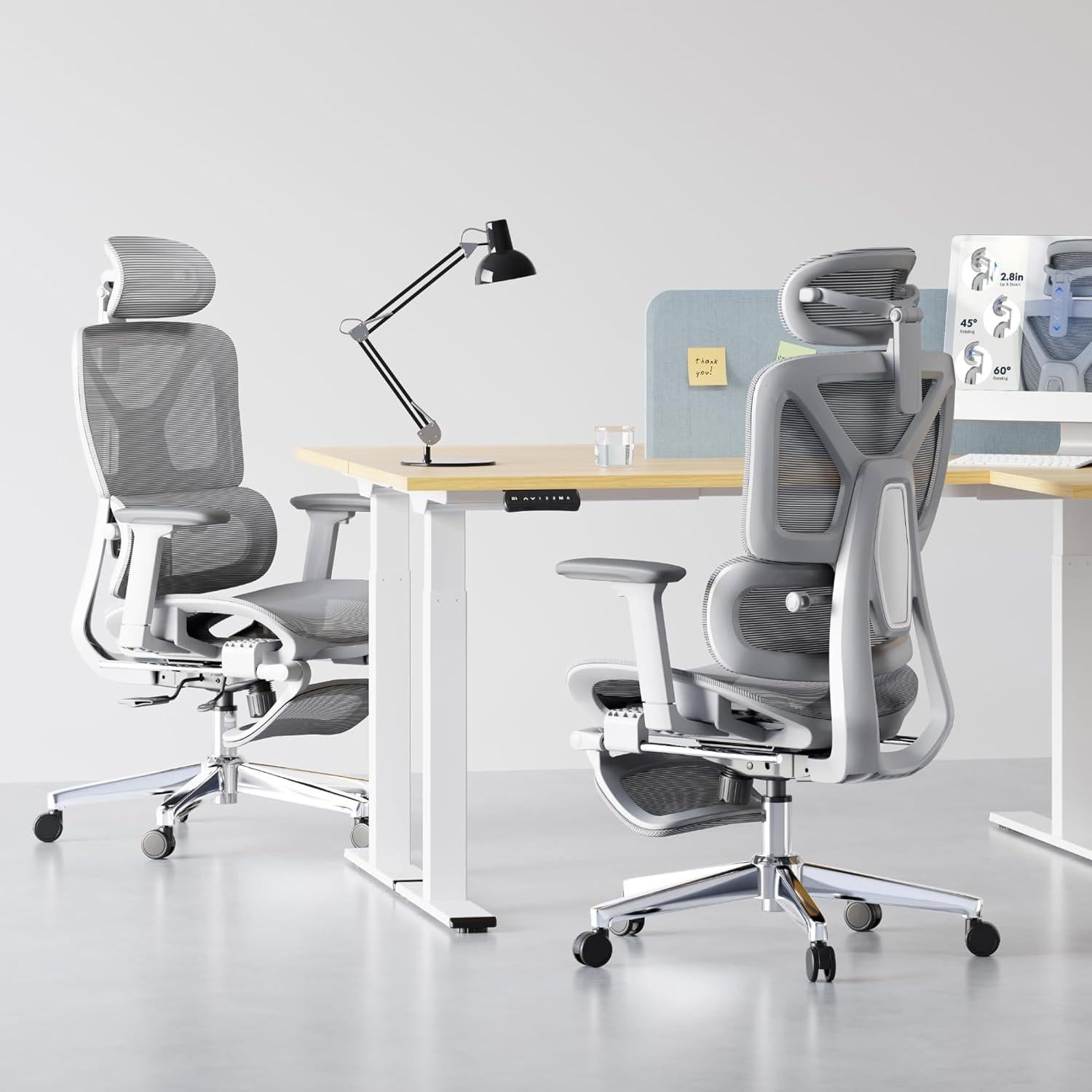 Silla Ergonómica FLEXISPOT ErgoX con Reposapiés y Soporte Lumbar