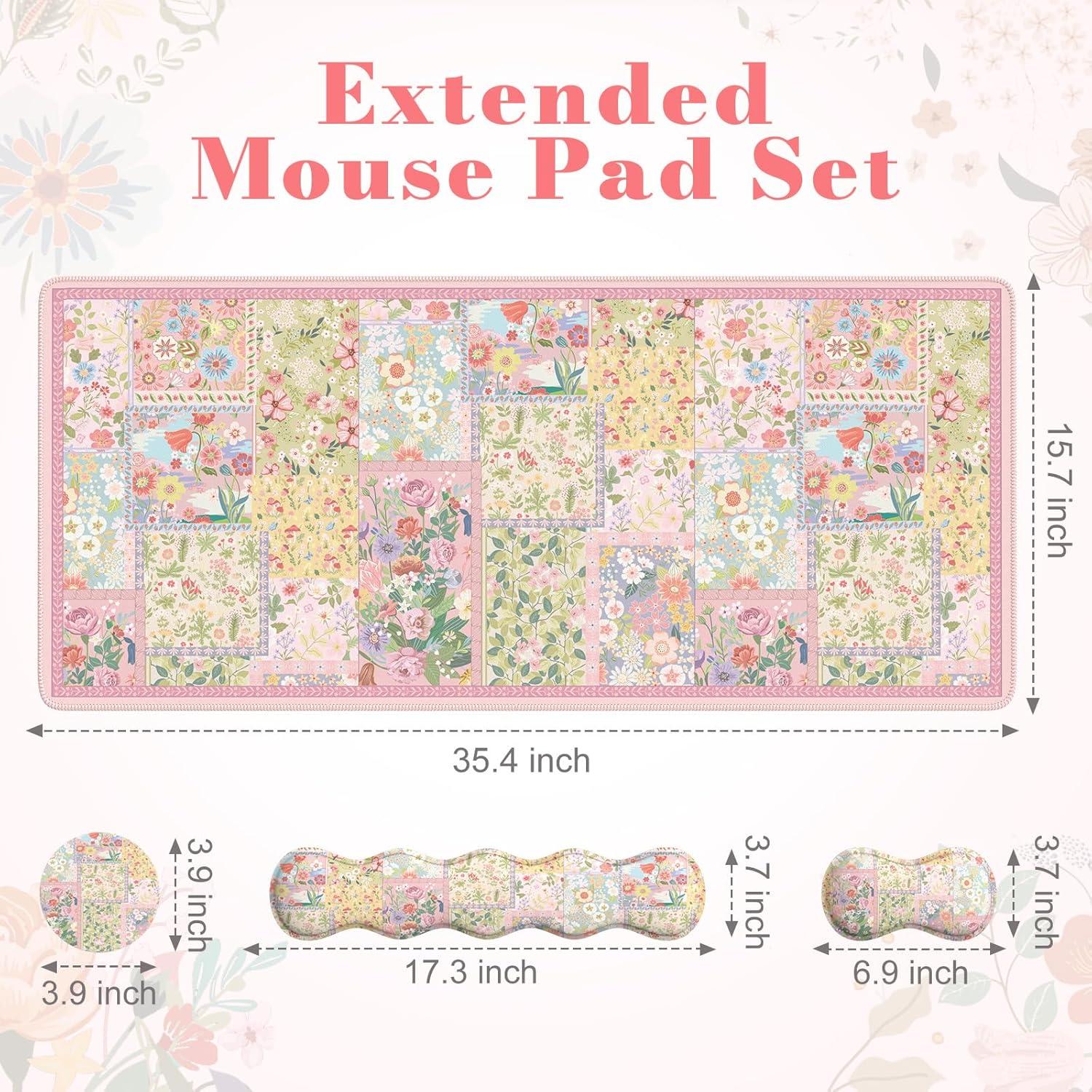 Conjunto de Alfombrillas Ergonómicas iLeadon Rosa 4 Piezas