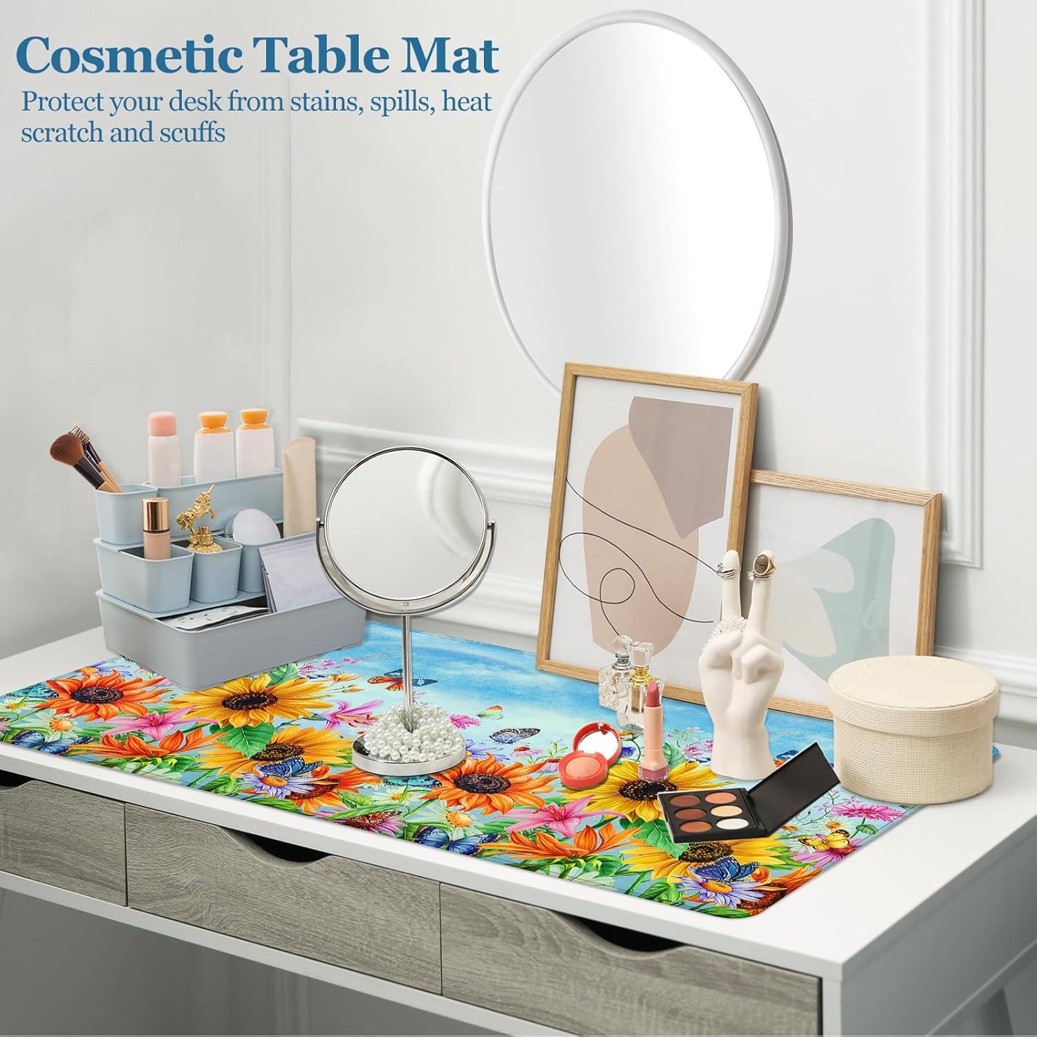 Alfombrilla de Escritorio CutebriCase Girasoles 80x40cm Antideslizante