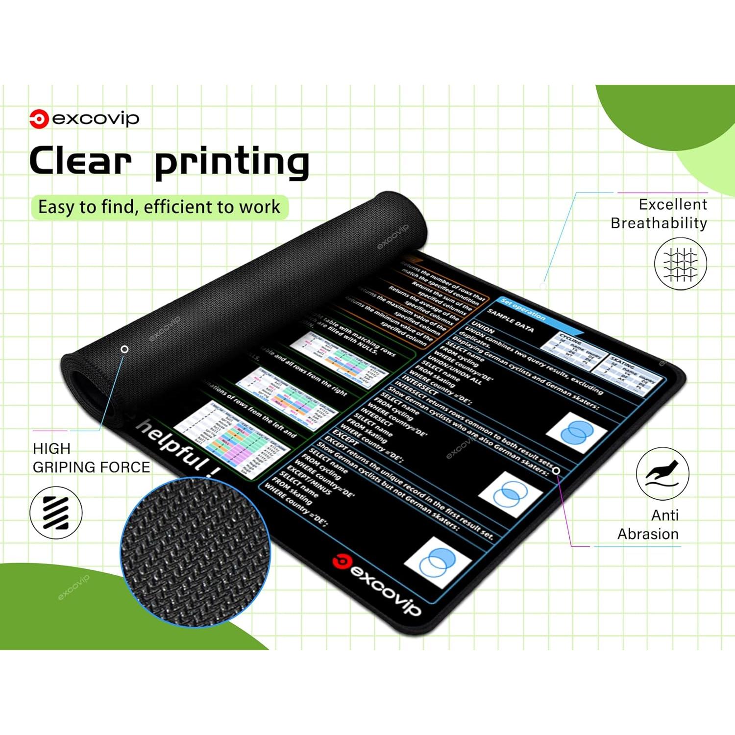 Alfombrilla de Ratón XL Antideslizante Excovip 90x30 cm SQL