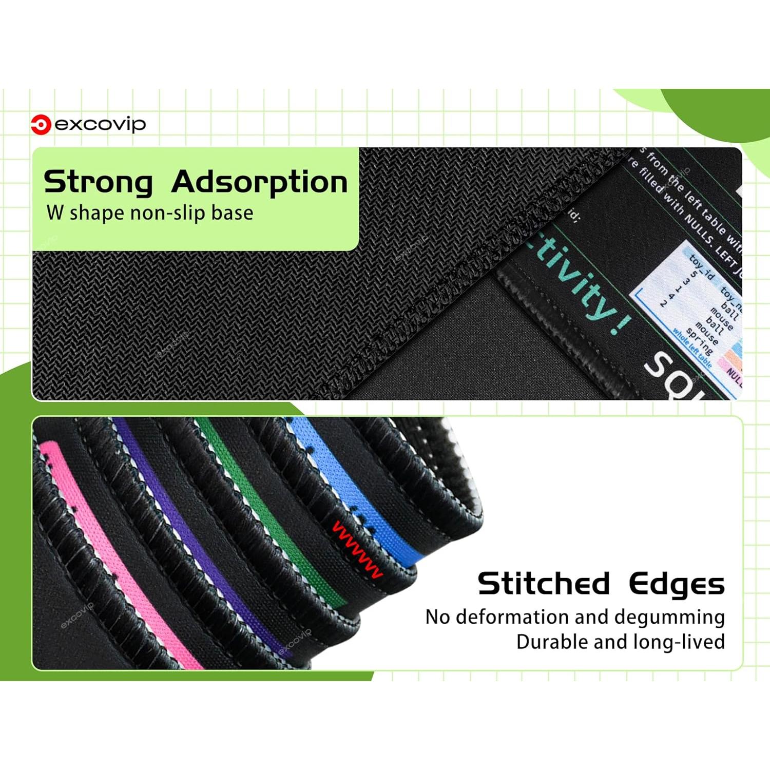 Alfombrilla de Ratón XL Antideslizante Excovip 90x30 cm SQL