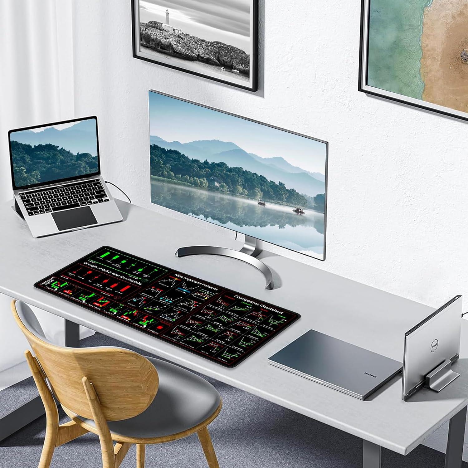 Alfombrilla de Ratón Grande POLEUVETLT 70x30cm Antideslizante