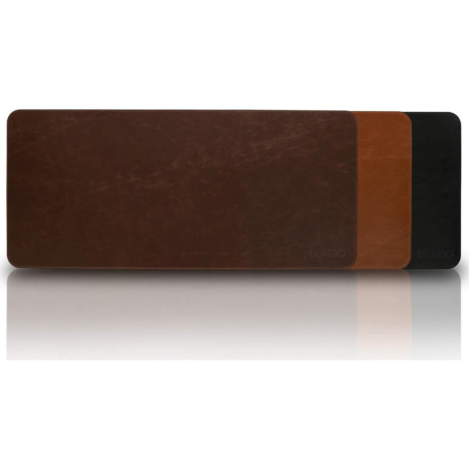 Alfombrilla de Ratón Londo de Cuero Marrón Claro 74x33.5cm