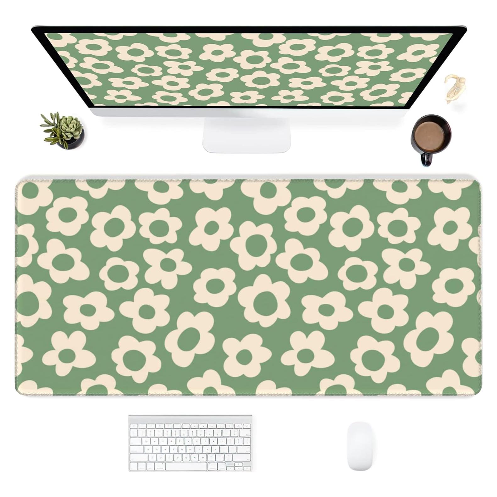 Alfombrilla de Escritorio SKYDAWNY 80x40cm Antideslizante Vintage