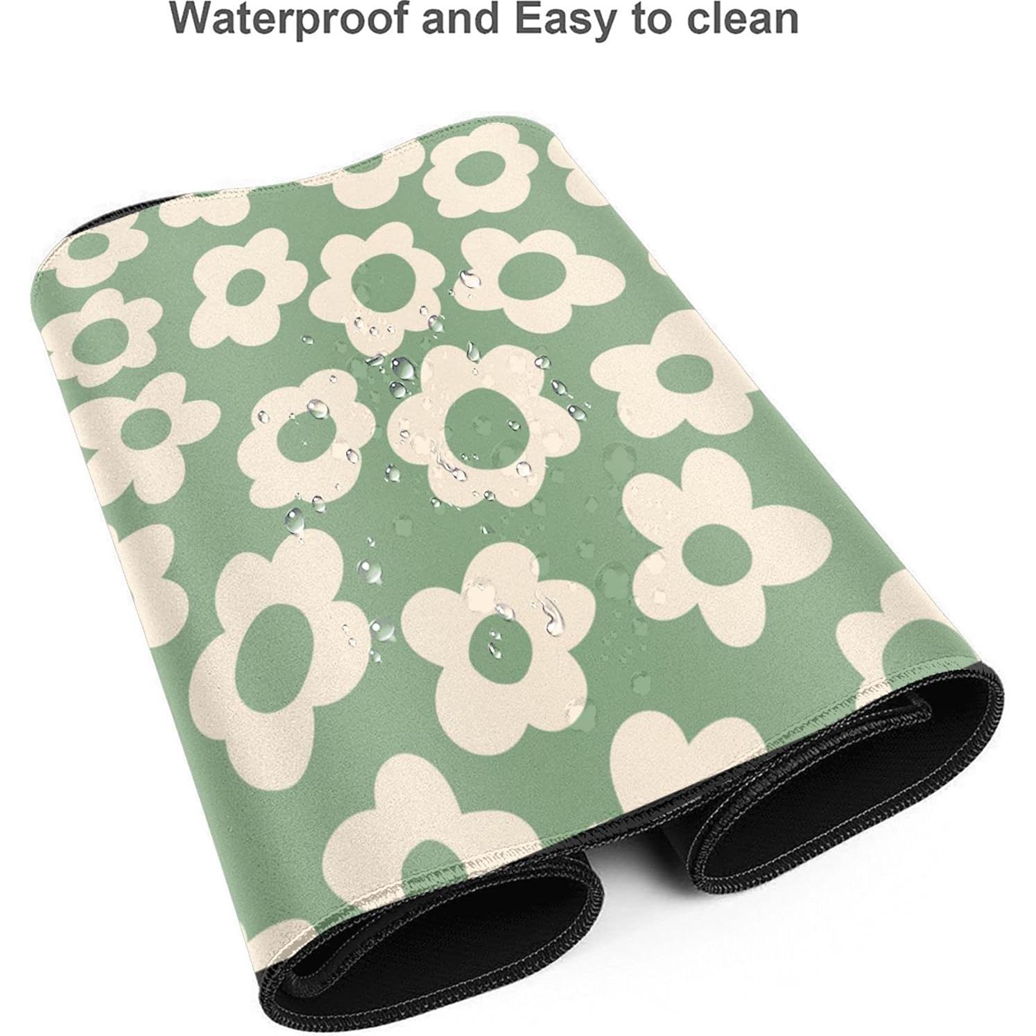 Alfombrilla de Escritorio SKYDAWNY 80x40cm Antideslizante Vintage