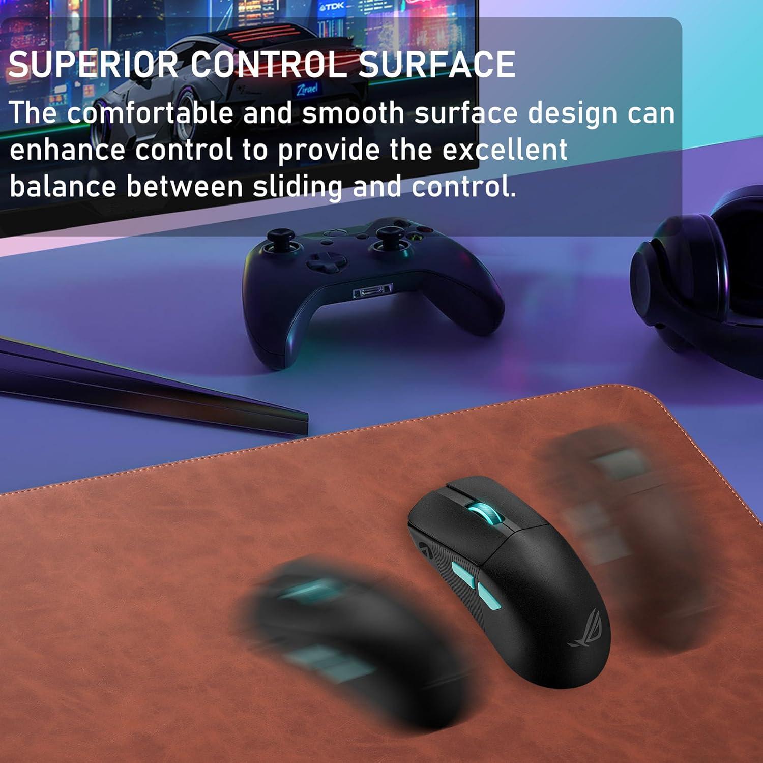 Almohadilla de Escritorio ElecMosWN Cuero PU Marrón 69.85x34.80cm