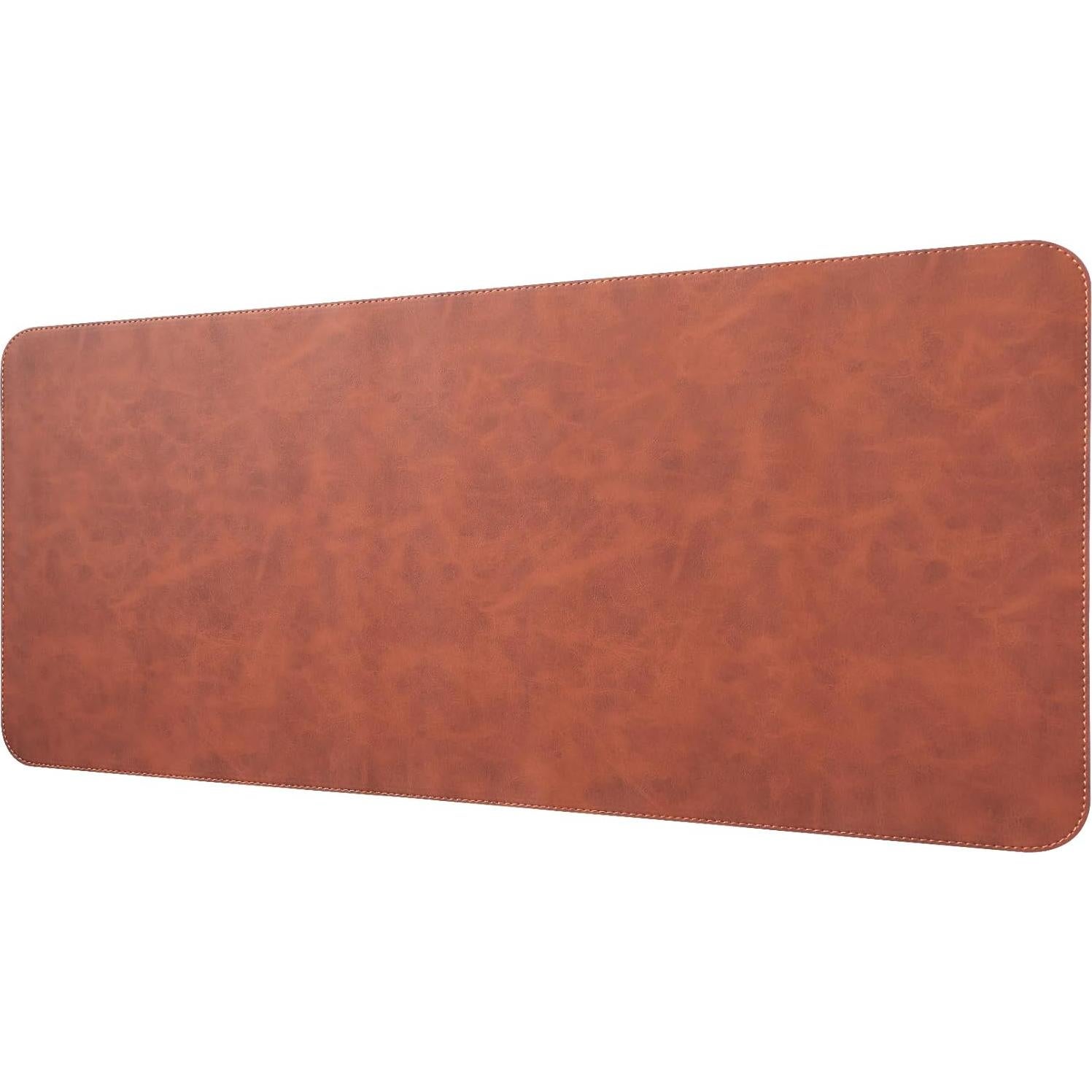 Almohadilla de Escritorio ElecMosWN Cuero PU Marrón 69.85x34.80cm