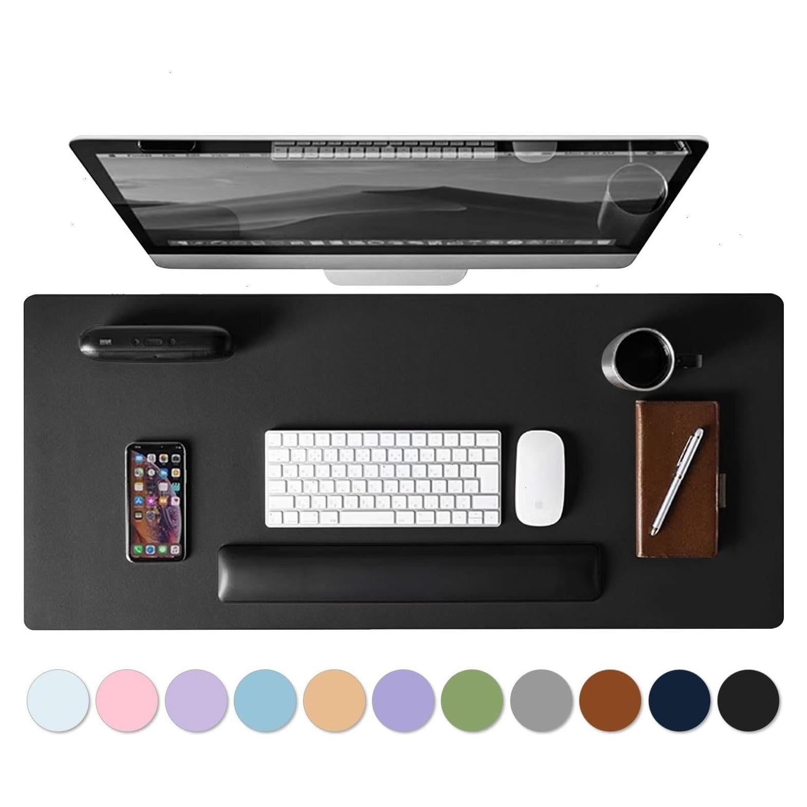 Alfombrilla de Escritorio Roslim de Cuero PU Antideslizante 34.8x60cm