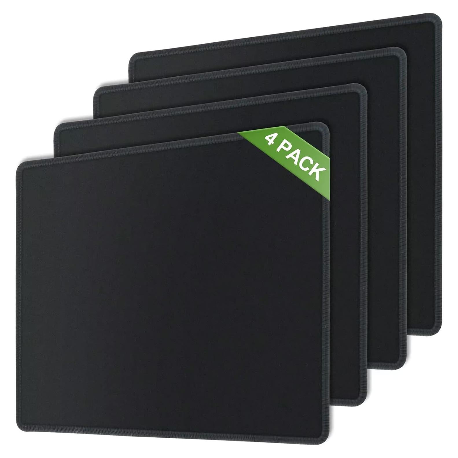 Alfombrilla de Ratón HZD Bordes Cosidos 25.7x20.8cm Negra