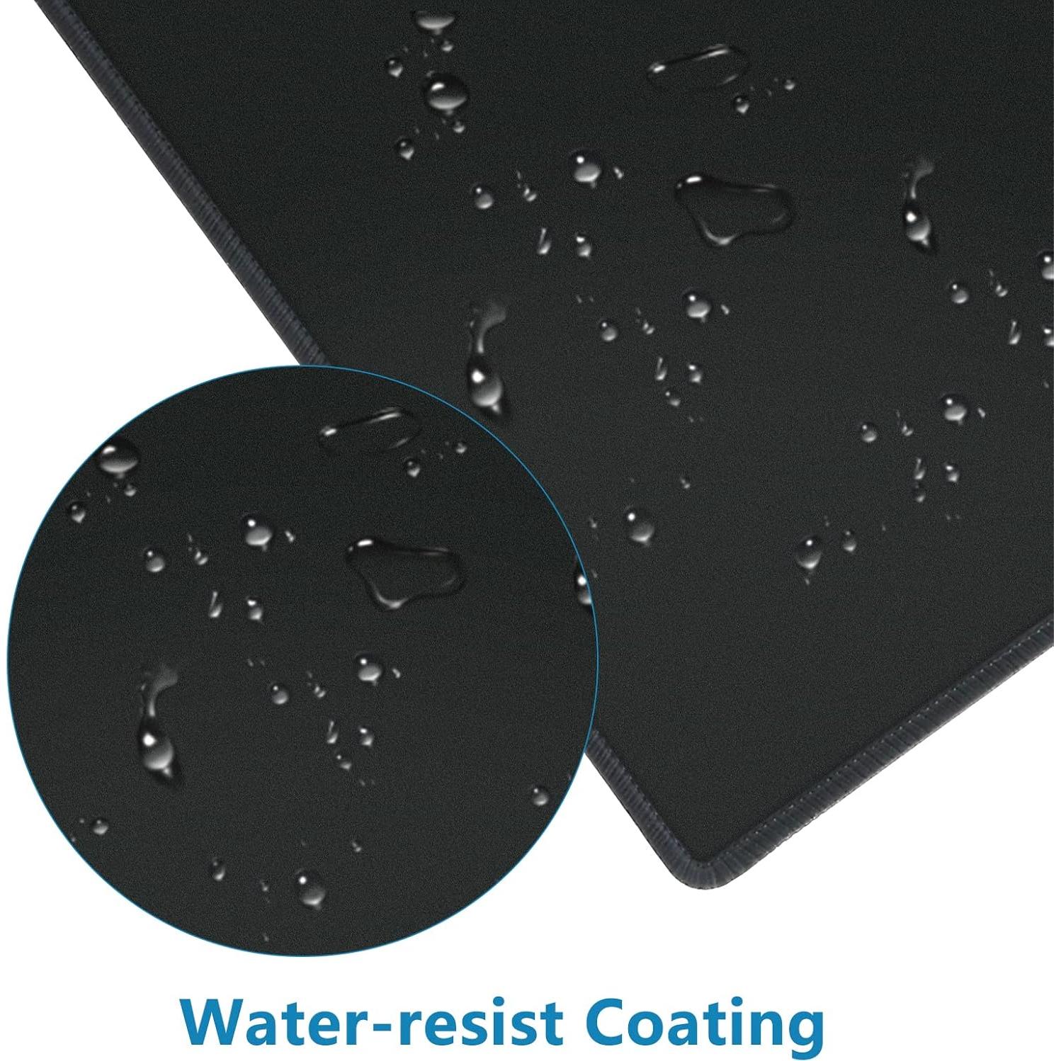 Alfombrilla de Ratón HZD Bordes Cosidos 25.7x20.8cm Negra